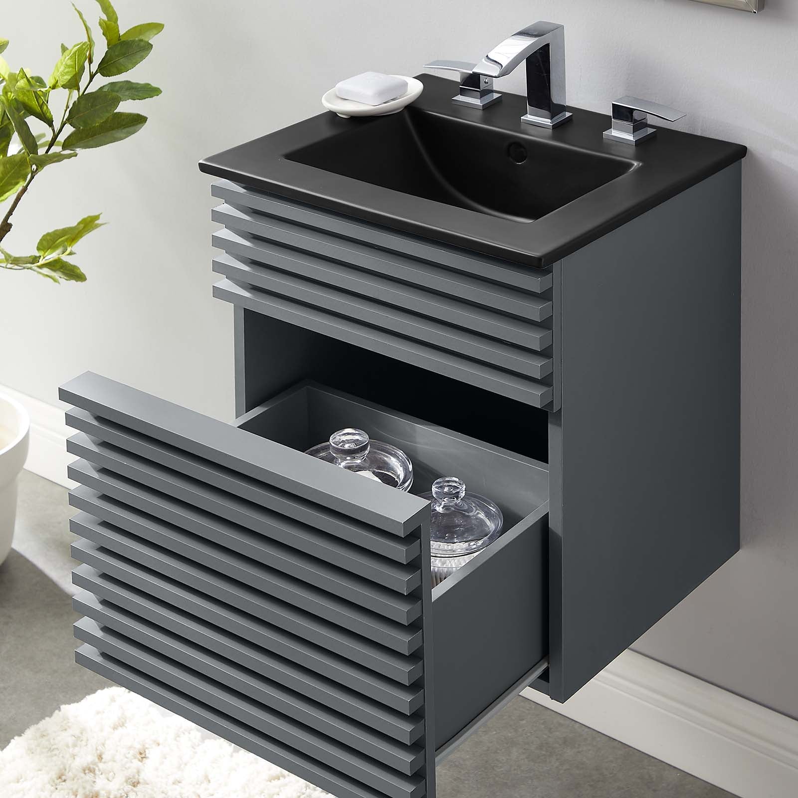 Modway Render 18" Wall-Mount Bathroom Vanity | Bathroom Accessories | Modishstore-14