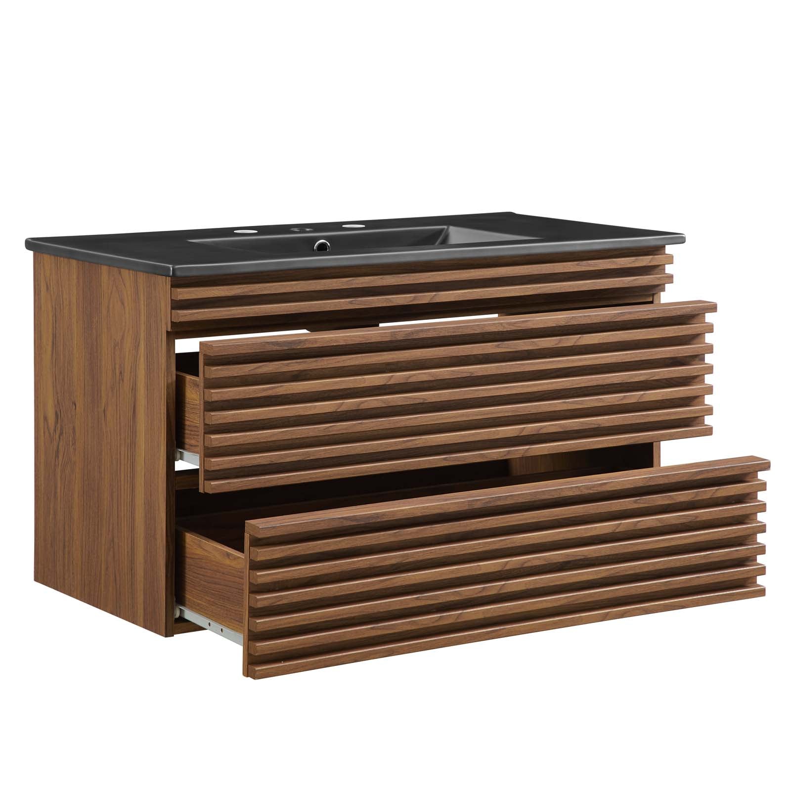 Modway Render 36" Wall-Mount Bathroom Vanity | Bathroom Accessories | Modishstore-3