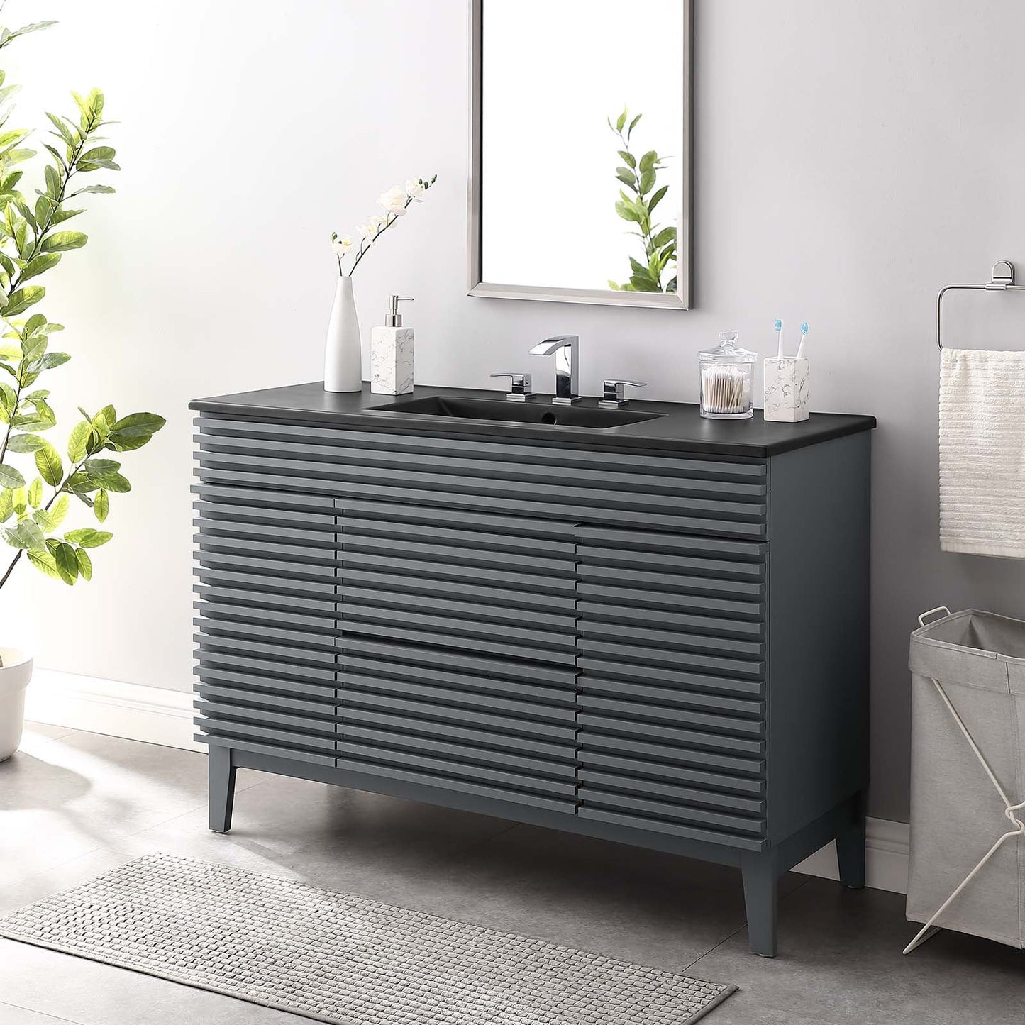 Modway Render 48" Single Sink Bathroom Vanity | Bathroom Accessories | Modishstore-25