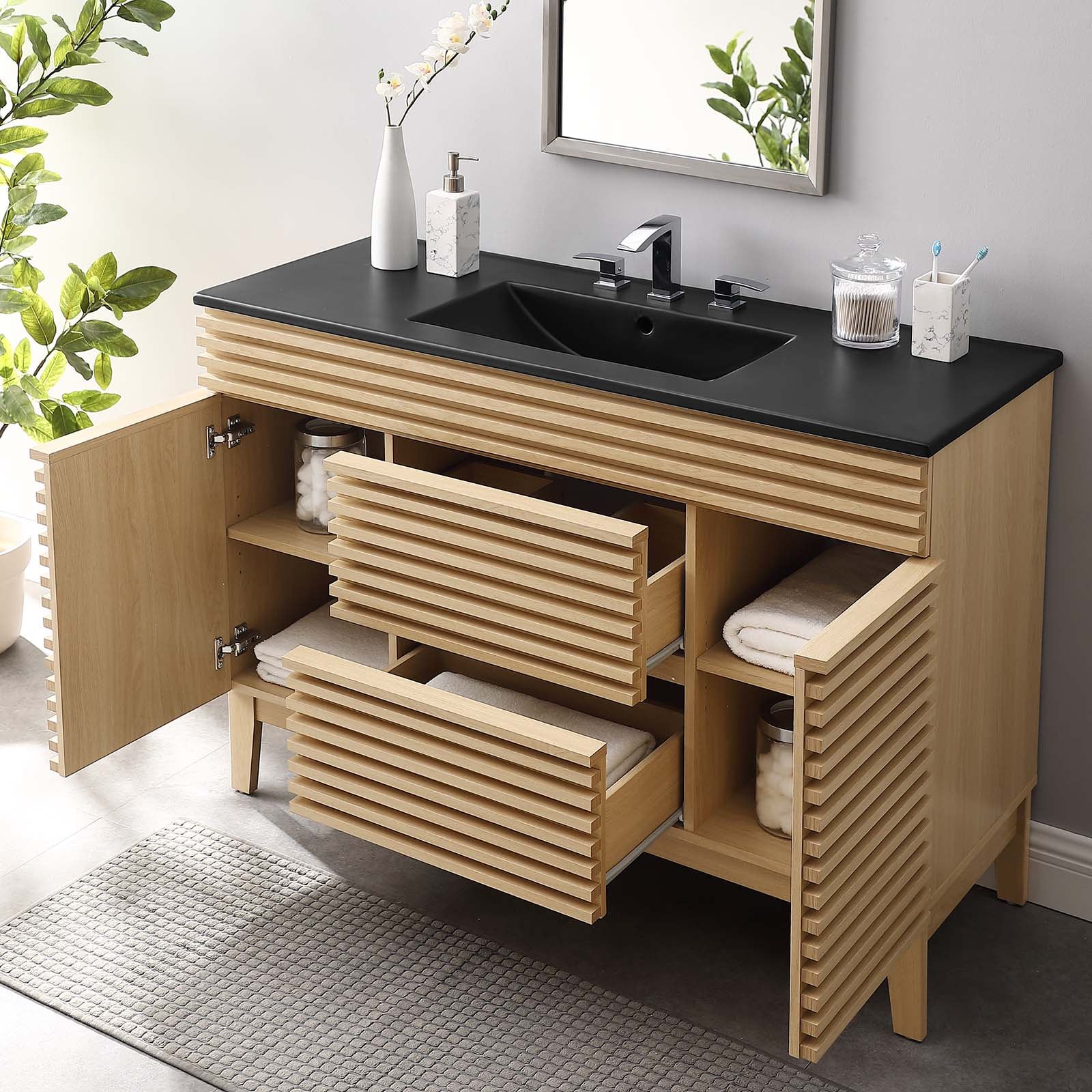 Modway Render 48" Single Sink Bathroom Vanity | Bathroom Accessories | Modishstore-35