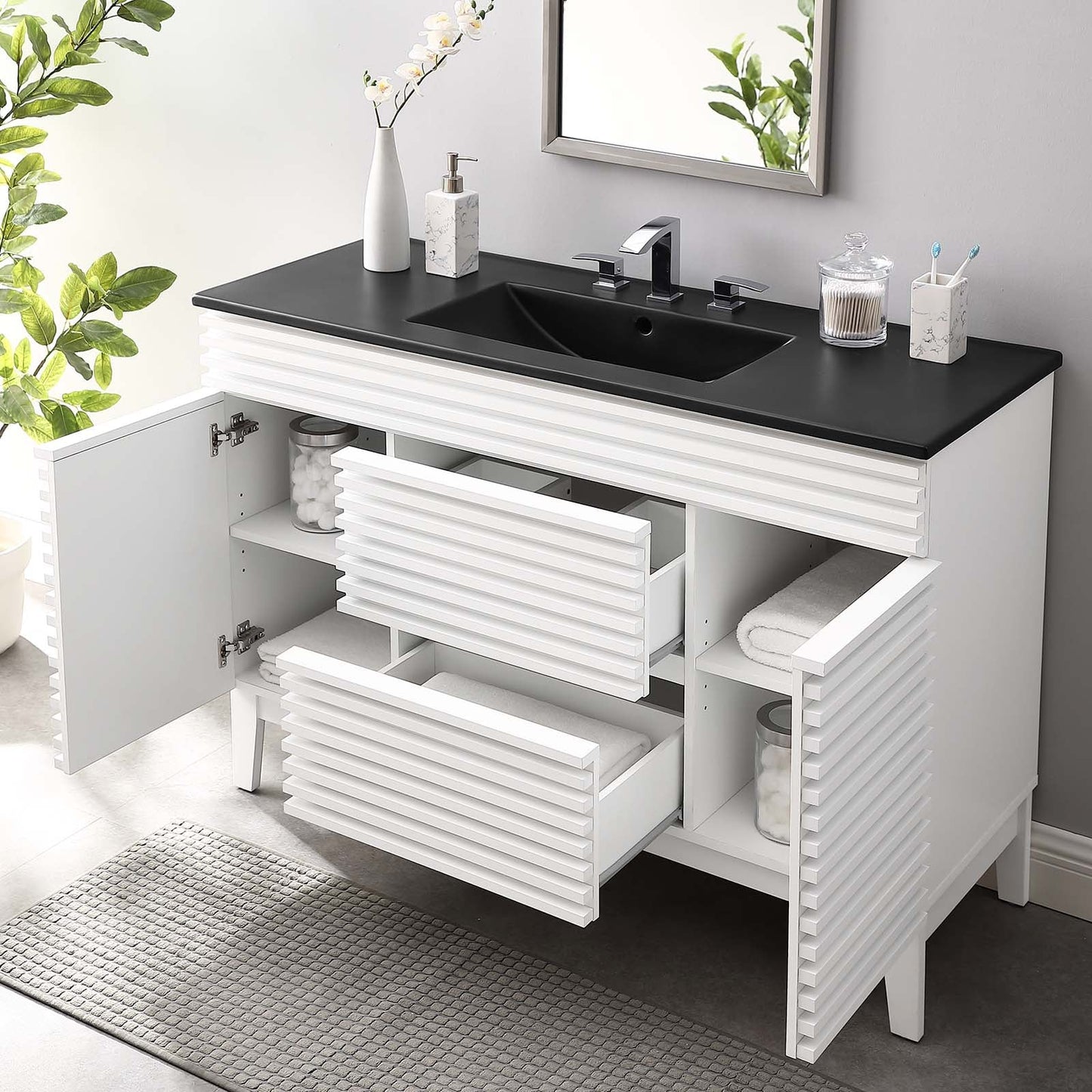 Modway Render 48" Single Sink Bathroom Vanity | Bathroom Accessories | Modishstore-46