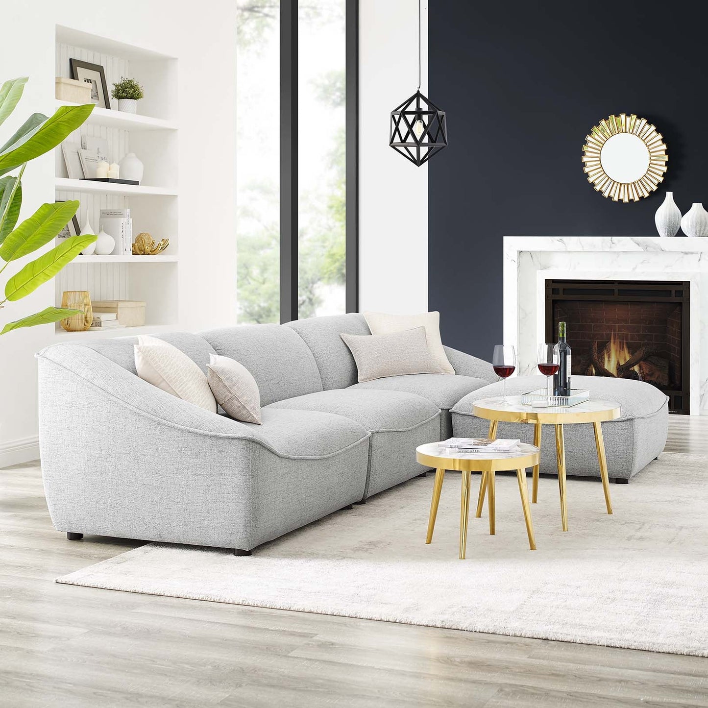 Modway Comprise 4-Piece Living Room Set | Sofas | 