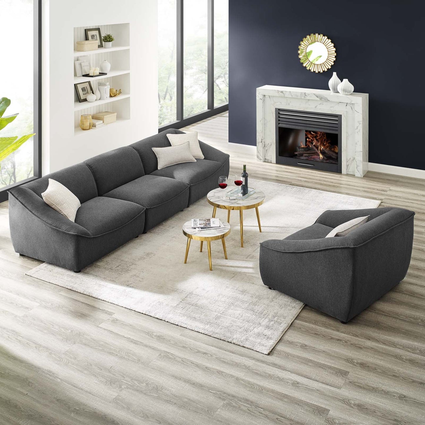 Modway Comprise 4-Piece Living Room Set | Sofas