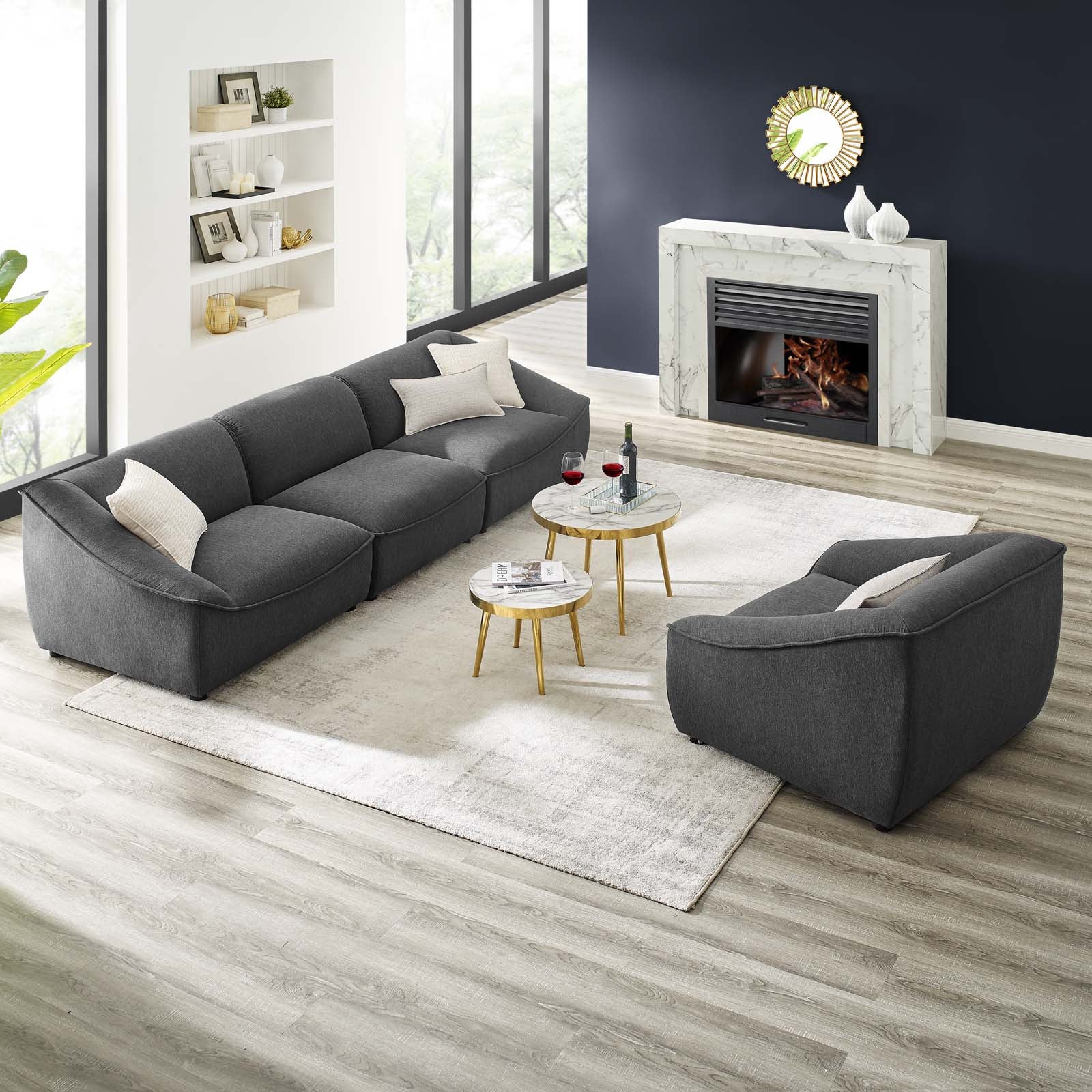 Modway Comprise 4-Piece Living Room Set | Sofas