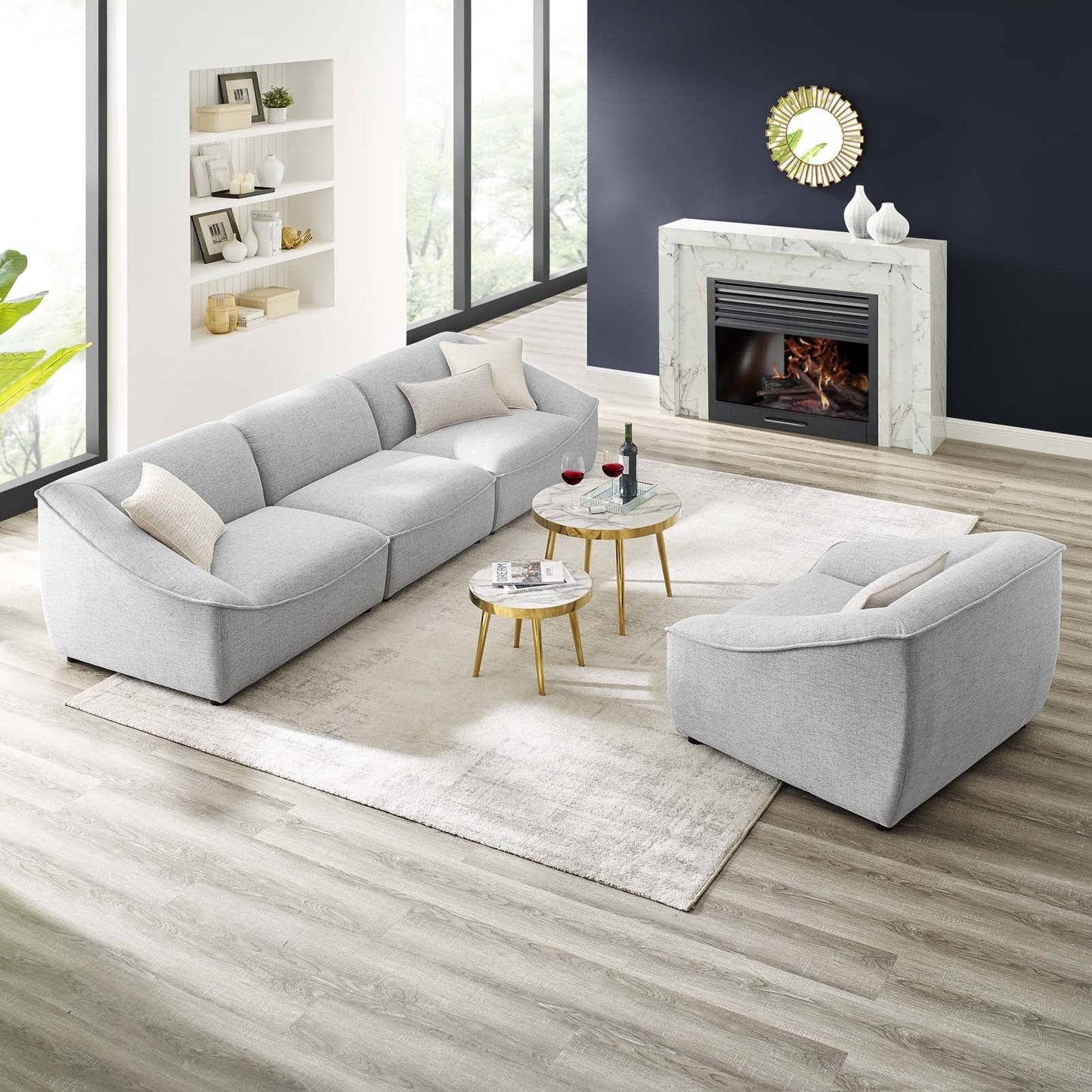 Modway Comprise 4-Piece Living Room Set | Sofas | 