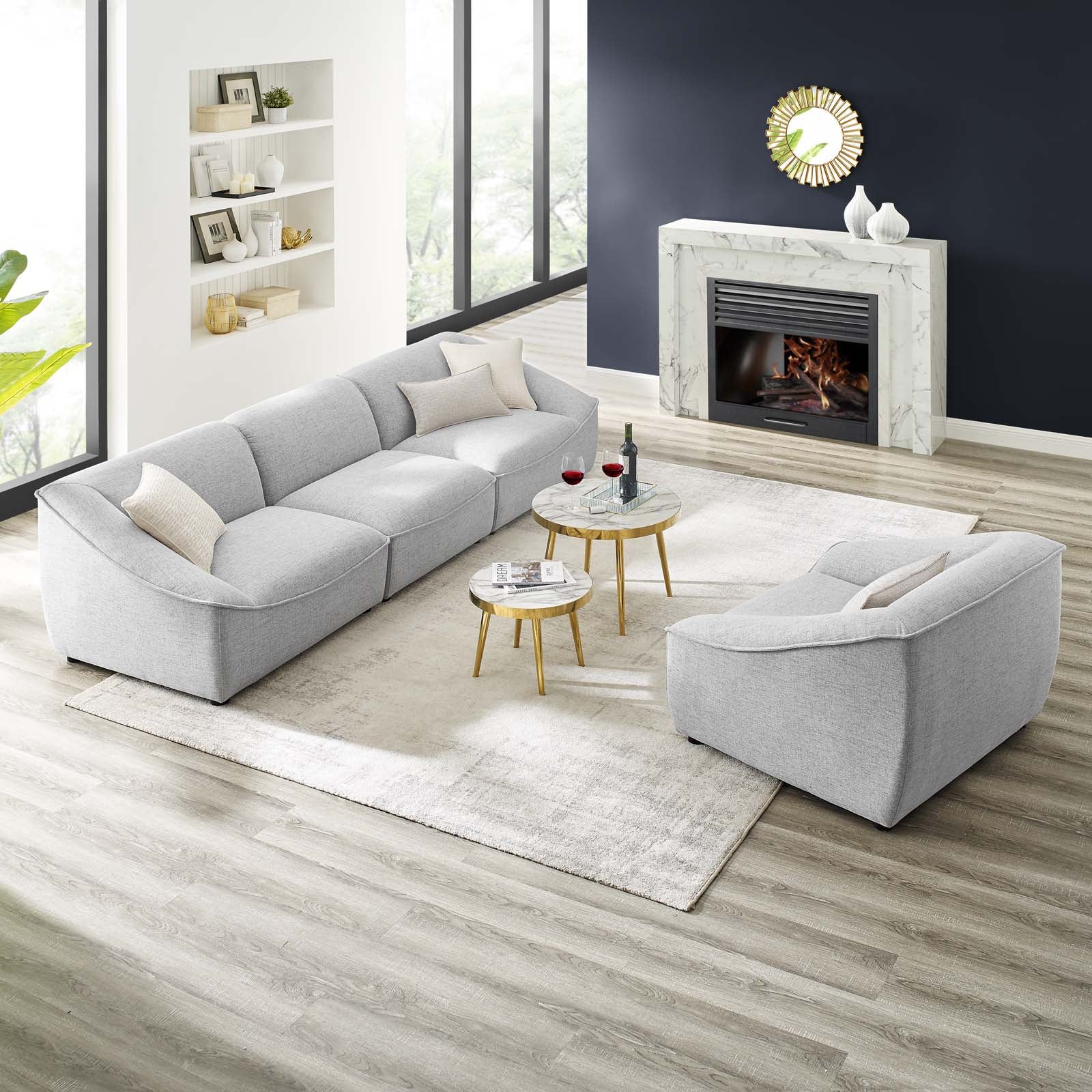Modway Comprise 4-Piece Living Room Set | Sofas | 