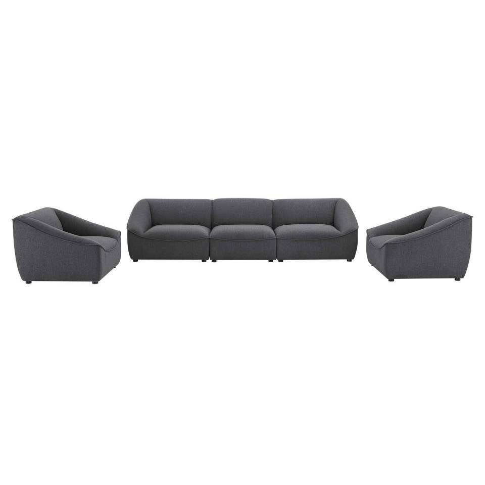 Modway Comprise 5-Piece Living Room Set | Sofas | 