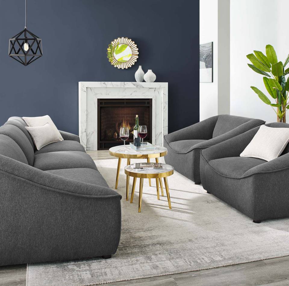 Modway Comprise 5-Piece Living Room Set | Sofas | 