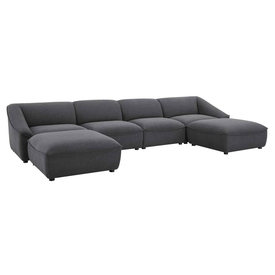 Modway Comprise 6-Piece Living Room Set | Sofas | 