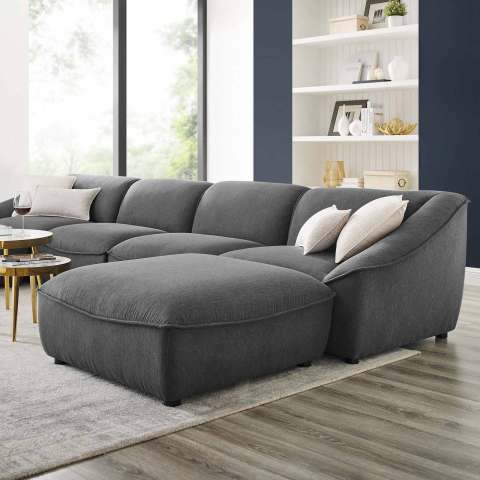 Modway Comprise 6-Piece Living Room Set | Sofas