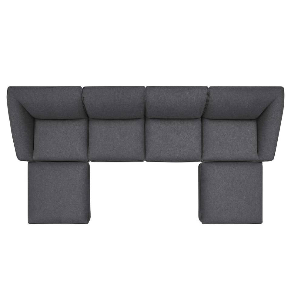 Modway Comprise 6-Piece Living Room Set | Sofas | 