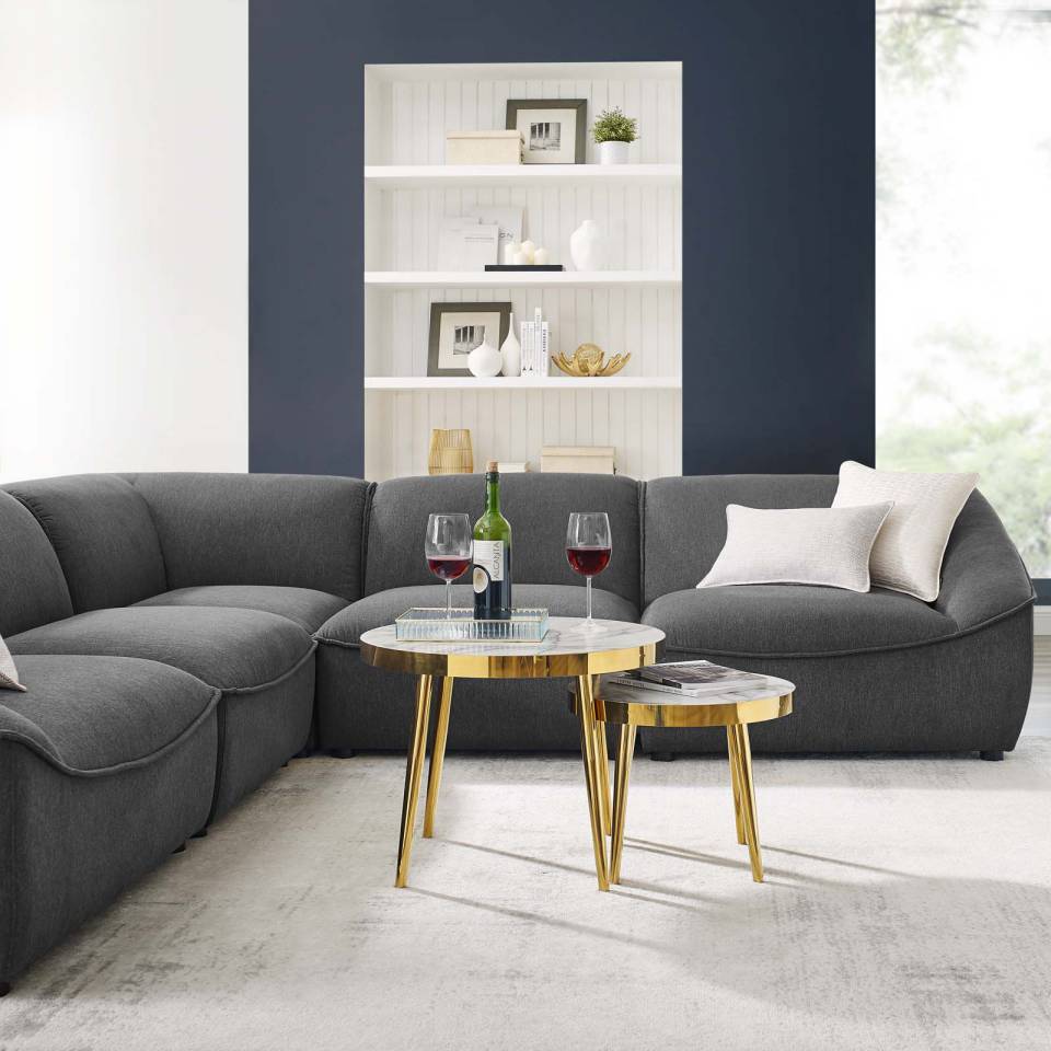 Modway Comprise 5-Piece Sectional Sofa | Sofas