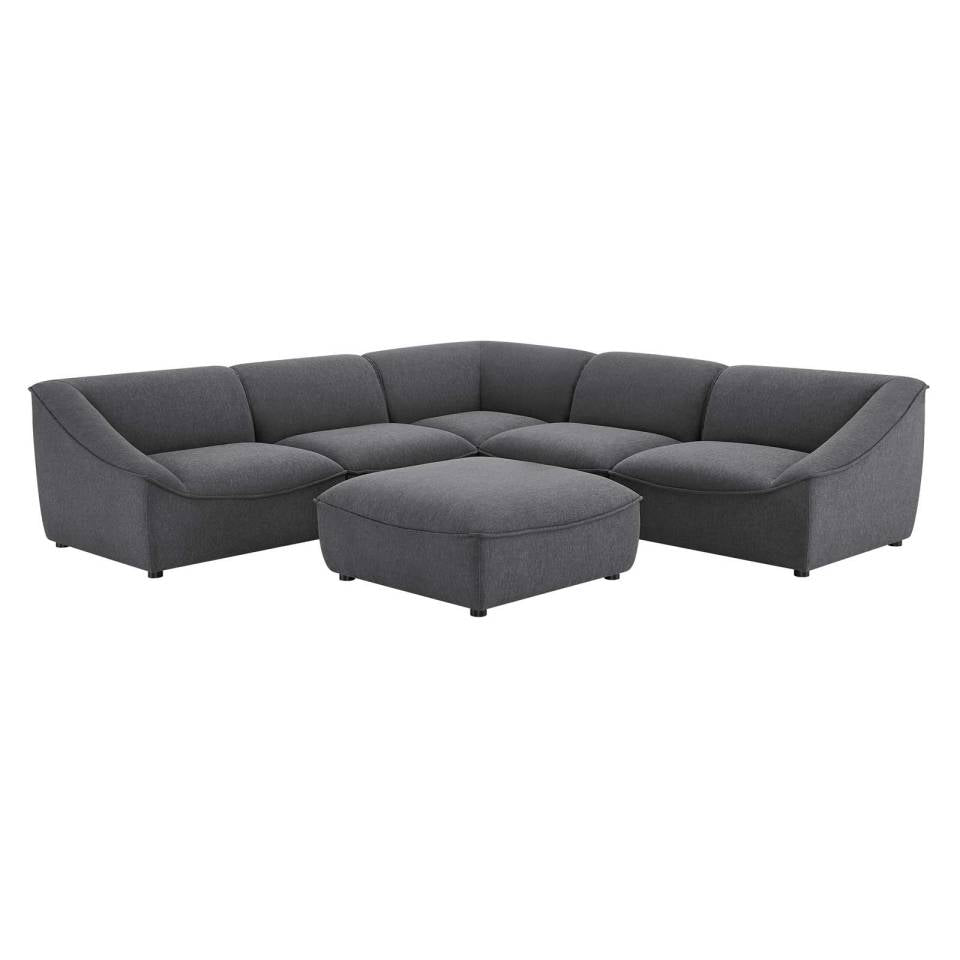 Modway Comprise 6-Piece Sectional Sofa | Outdoor Sofas, Loveseats & Sectionals