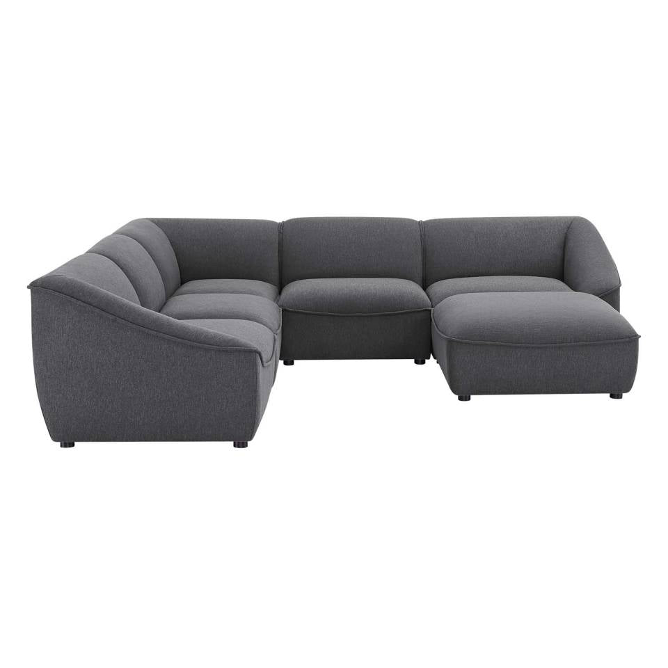 Modway Comprise 6-Piece Sectional Sofa | Outdoor Sofas, Loveseats & Sectionals | 