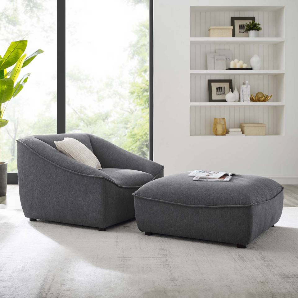 Modway Comprise 2-Piece Living Room Set | Lounge Chairs