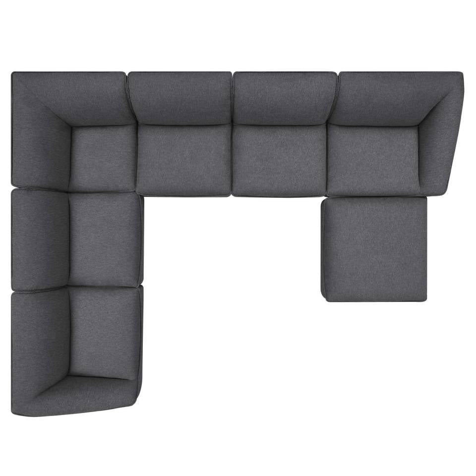 Modway Comprise 7-Piece Sectional Sofa | Outdoor Sofas, Loveseats & Sectionals | 