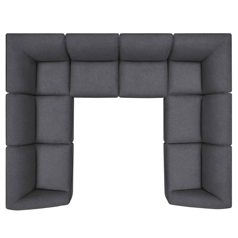 Modway Comprise 8-Piece Sectional Sofa | Outdoor Sofas, Loveseats & Sectionals | 