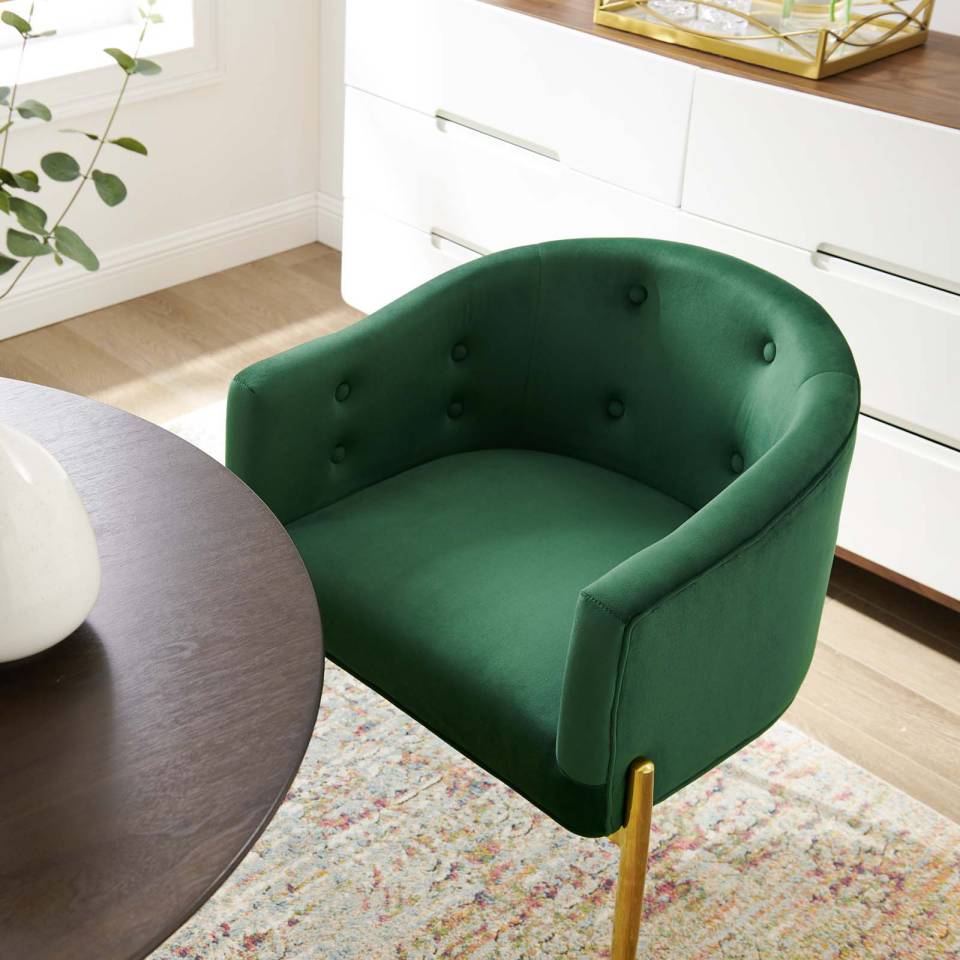 Modway Savour Tufted Performance Velvet Accent Chairs - Set of 2 | Accent Chairs | Modishstore