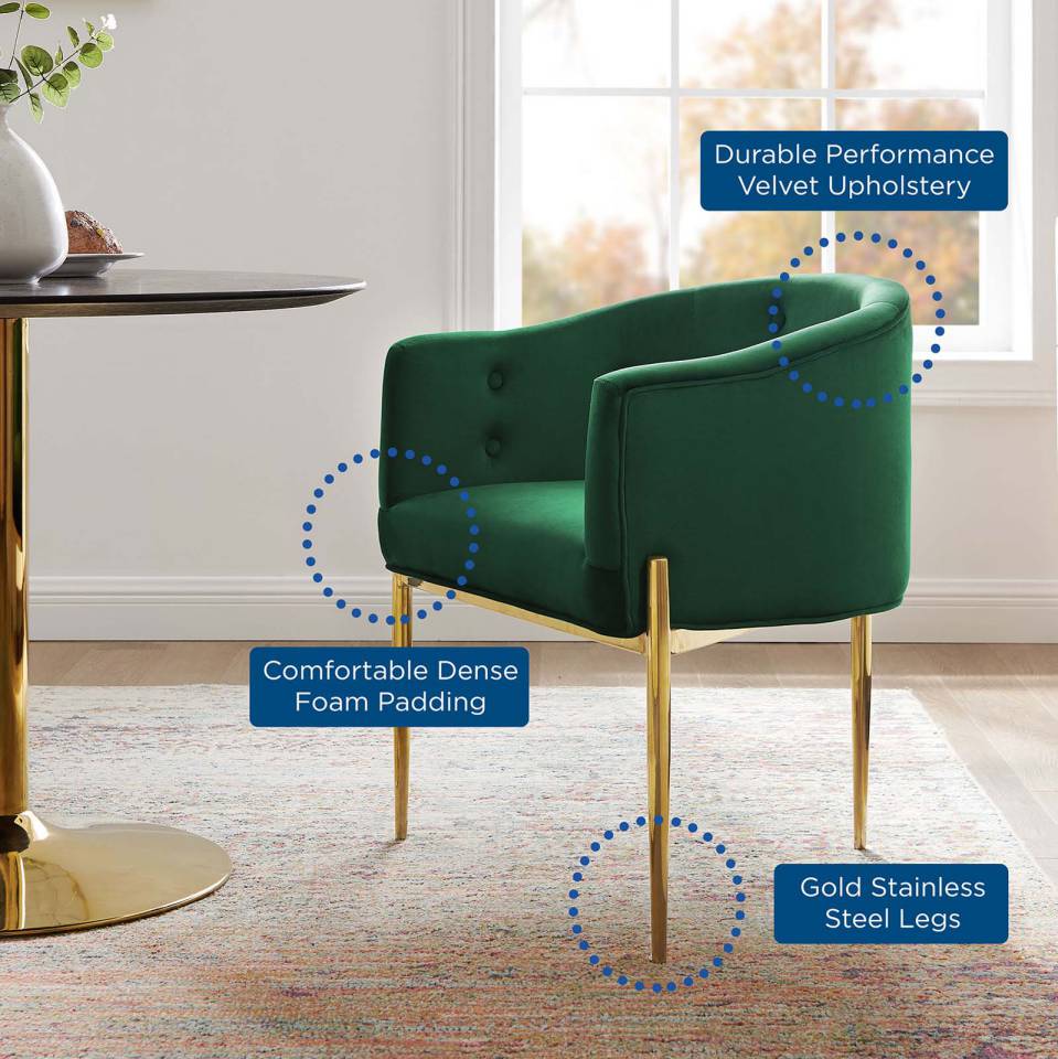 Modway Savour Tufted Performance Velvet Accent Chairs - Set of 2 | Accent Chairs | Modishstore-5