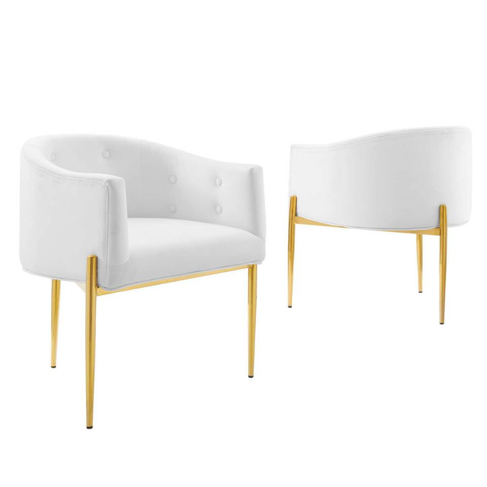 Modway Savour Tufted Performance Velvet Accent Chairs - Set of 2 | Accent Chairs | Modishstore-13