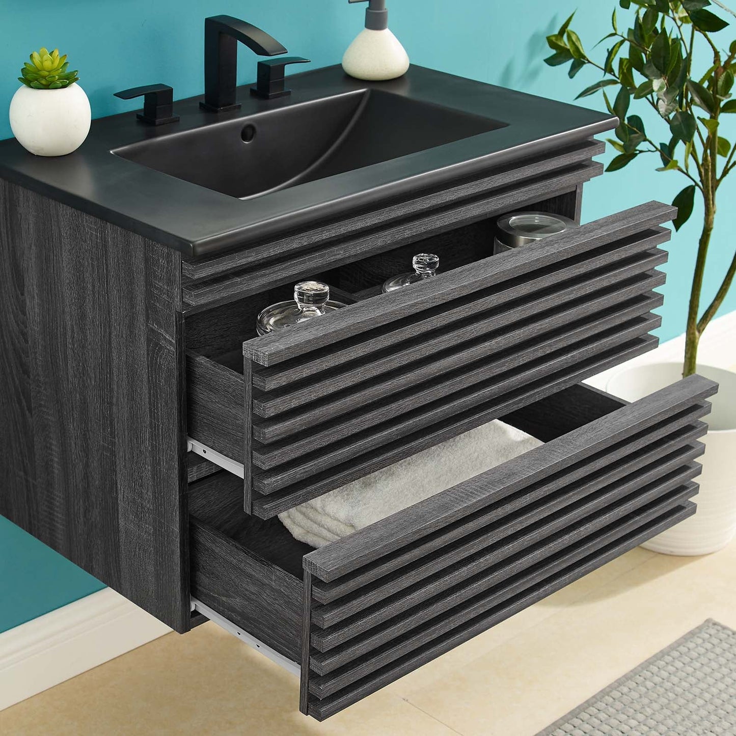 Modway Render 30" Wall-Mount Bathroom Vanity | Bathroom Accessories | Modishstore-6
