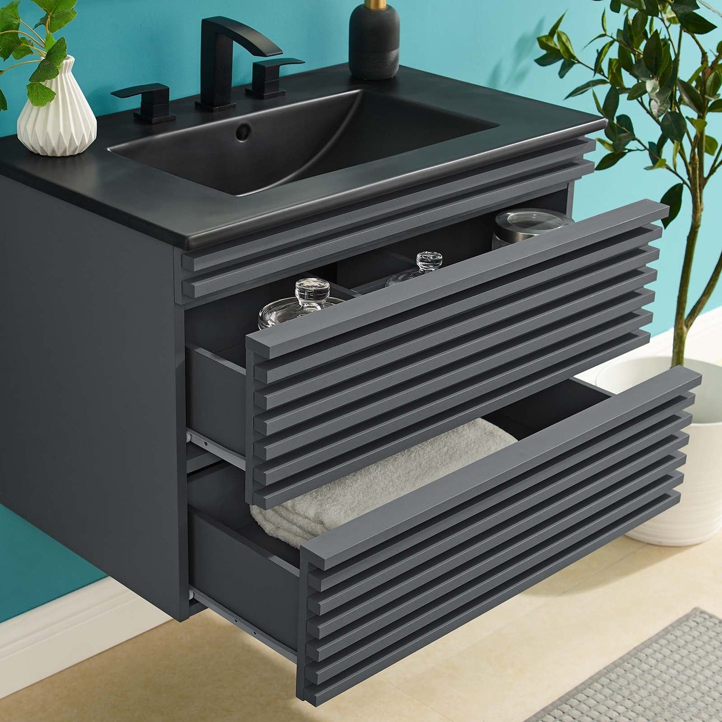 Modway Render 30" Wall-Mount Bathroom Vanity | Bathroom Accessories | Modishstore-15