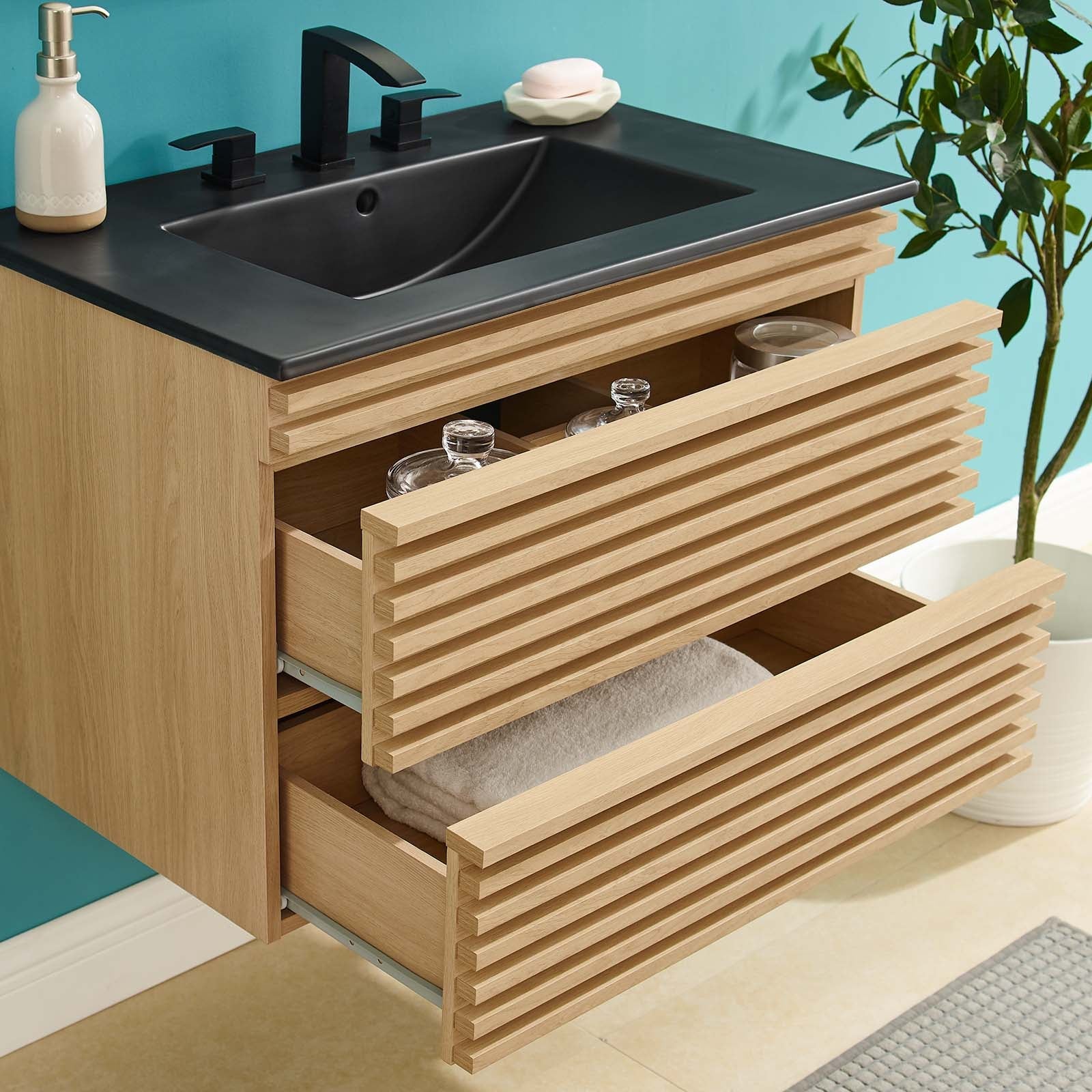 Modway Render 30" Wall-Mount Bathroom Vanity | Bathroom Accessories | Modishstore-24