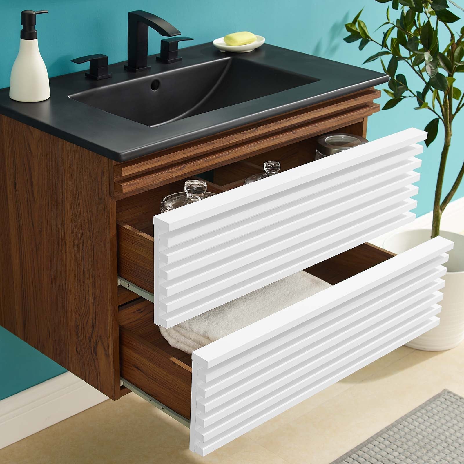 Modway Render 30" Wall-Mount Bathroom Vanity | Bathroom Accessories | Modishstore-42