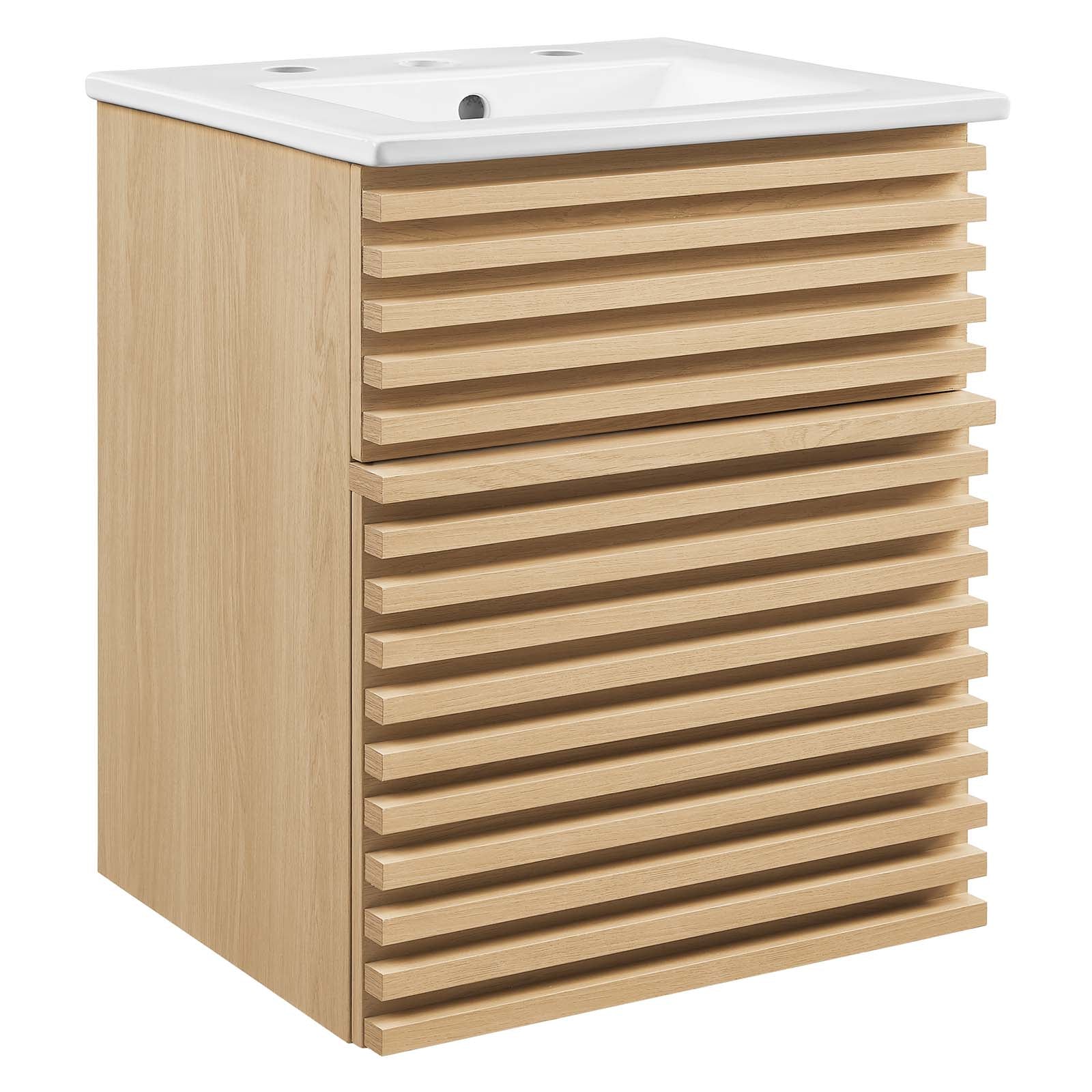 Modway Render 18" Wall-Mount Bathroom Vanity | Bathroom Accessories | Modishstore-28