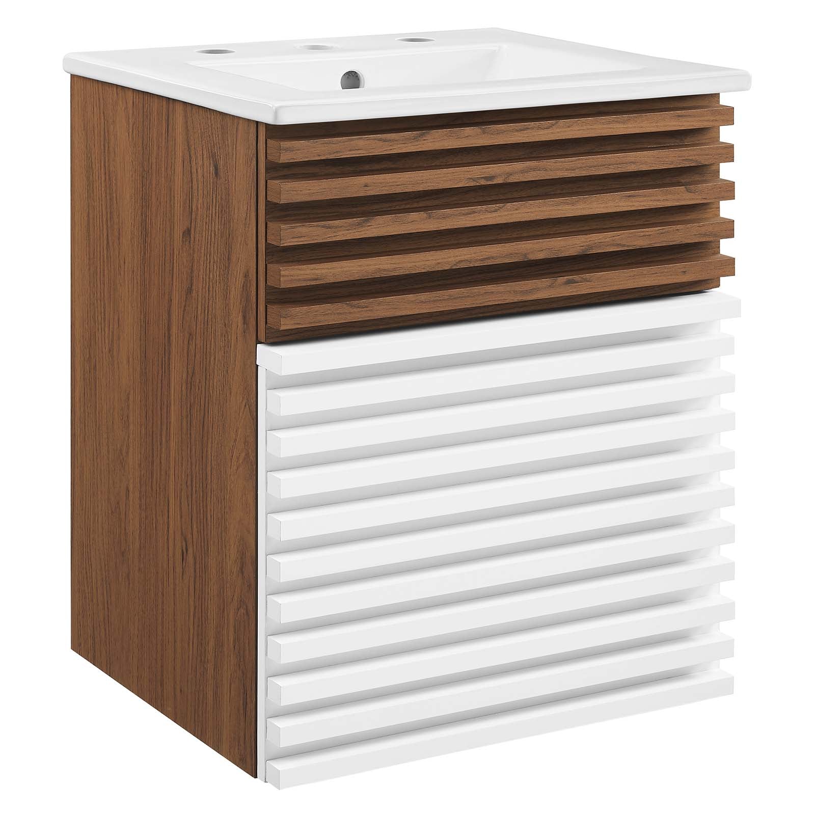 Modway Render 18" Wall-Mount Bathroom Vanity | Bathroom Accessories | Modishstore-37