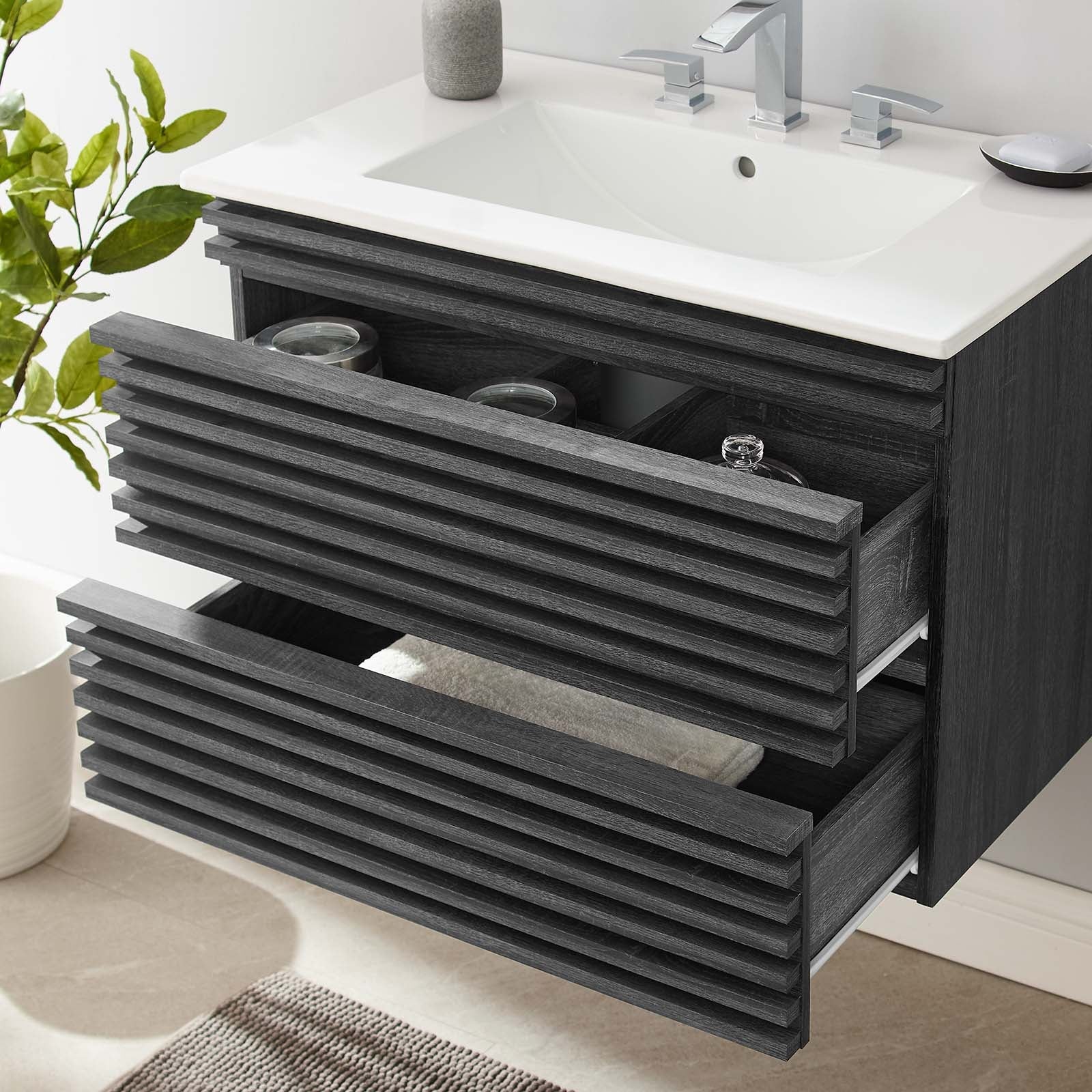 Modway Render 30" Wall-Mount Bathroom Vanity | Bathroom Accessories | Modishstore-6