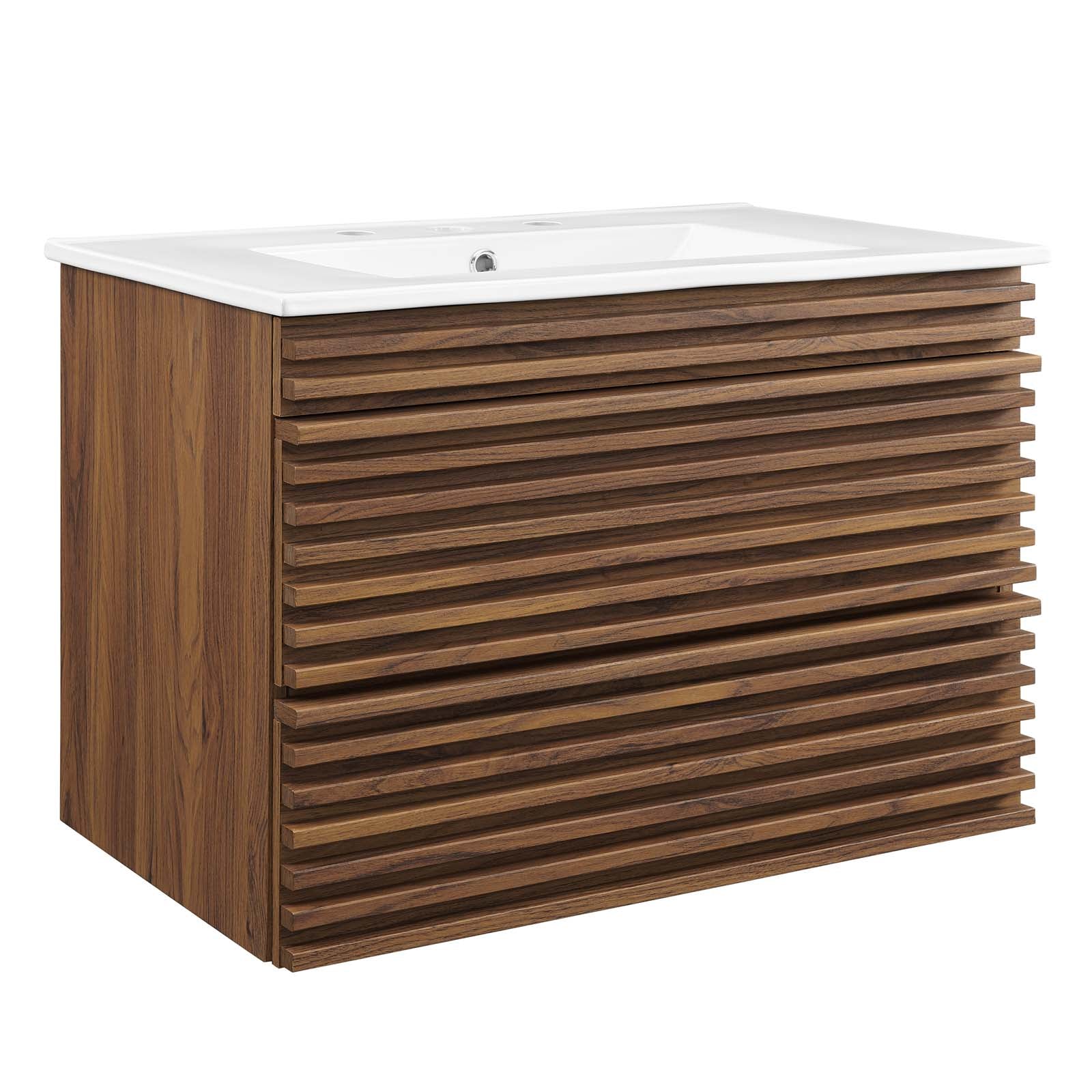 Modway Render 30" Wall-Mount Bathroom Vanity | Bathroom Accessories | Modishstore-2