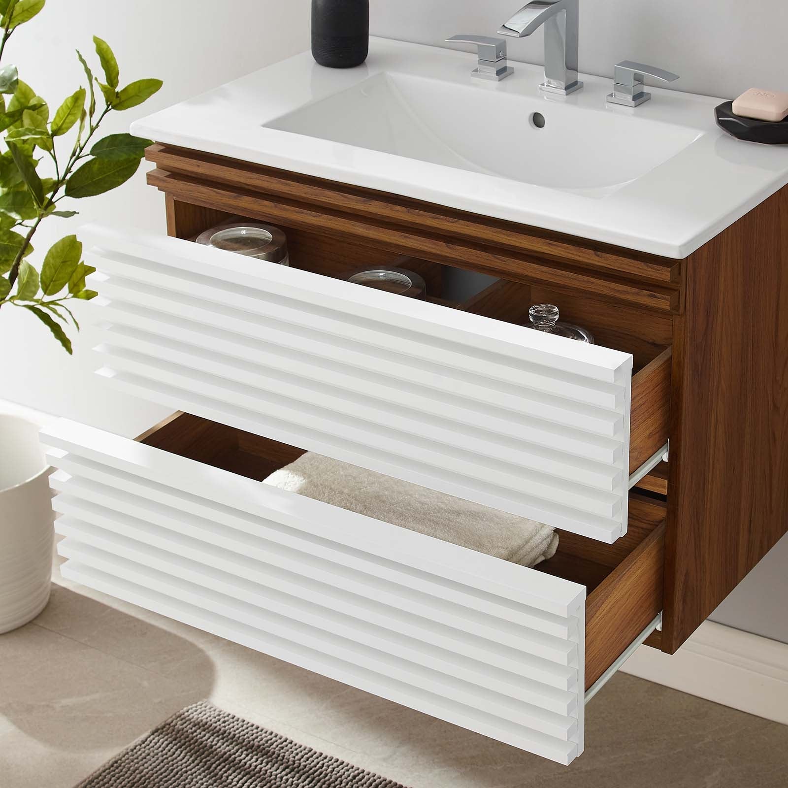 Modway Render 30" Wall-Mount Bathroom Vanity | Bathroom Accessories | Modishstore-32