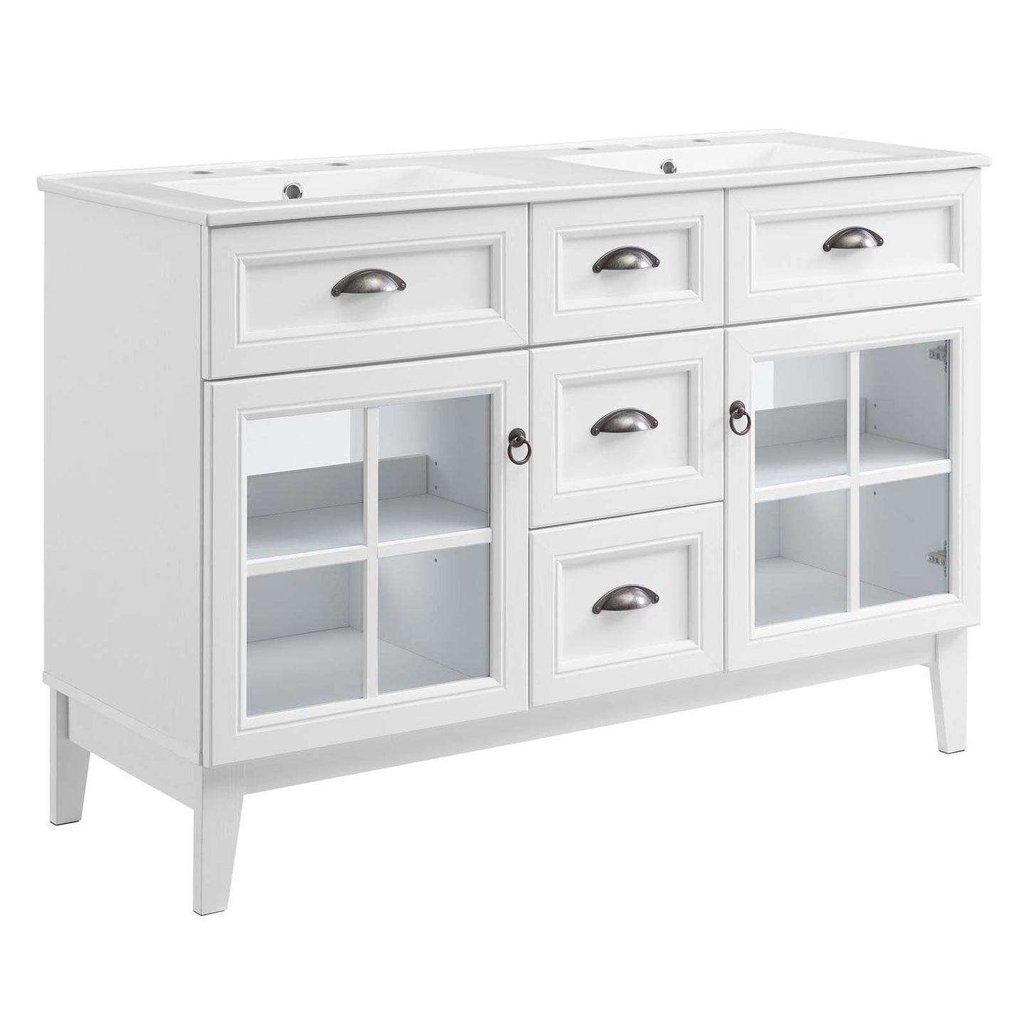 Modway Isle 48" Double Bathroom Vanity Cabinet | Bathroom Accessories | 
