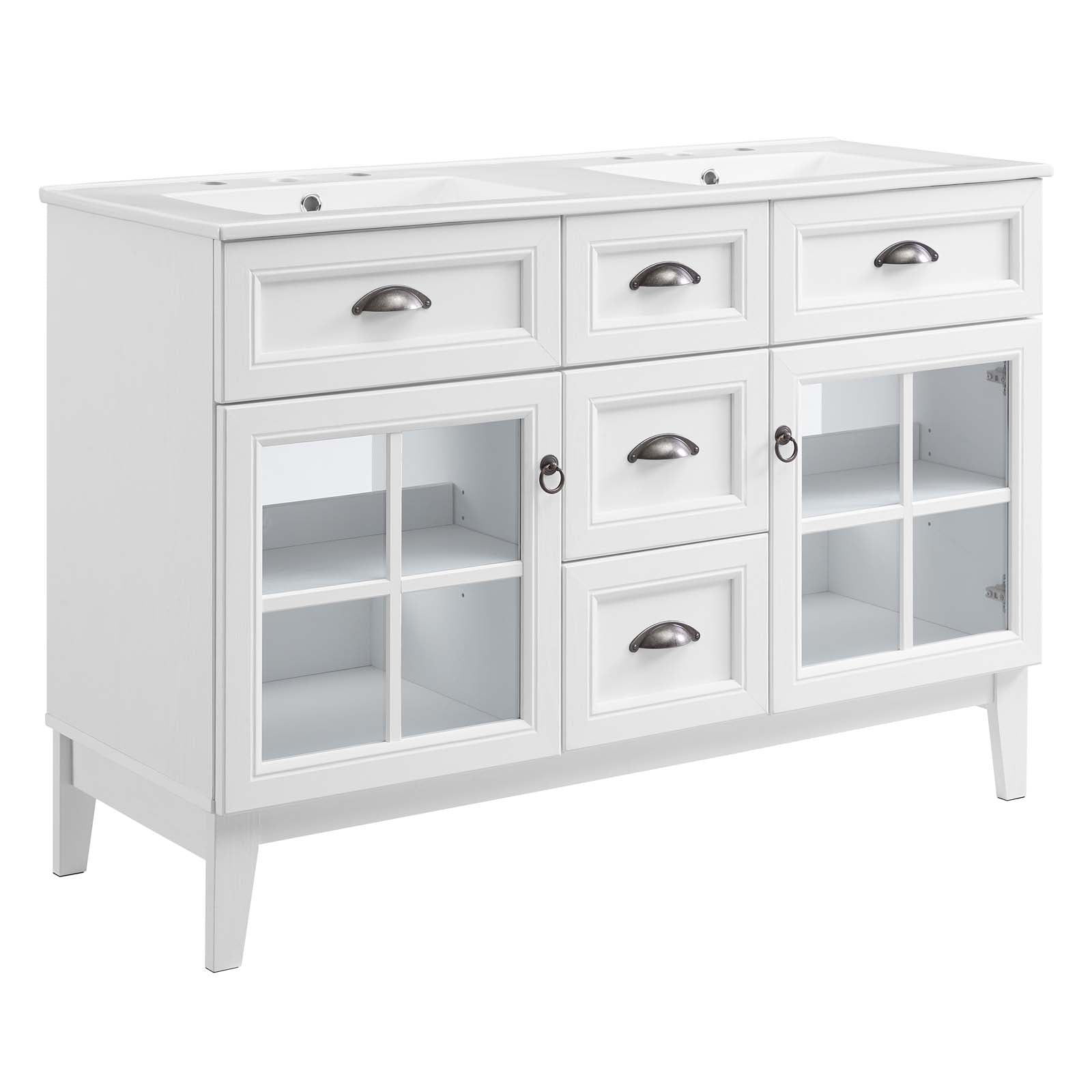 Modway Isle 48" Double Bathroom Vanity Cabinet | Bathroom Accessories | 
