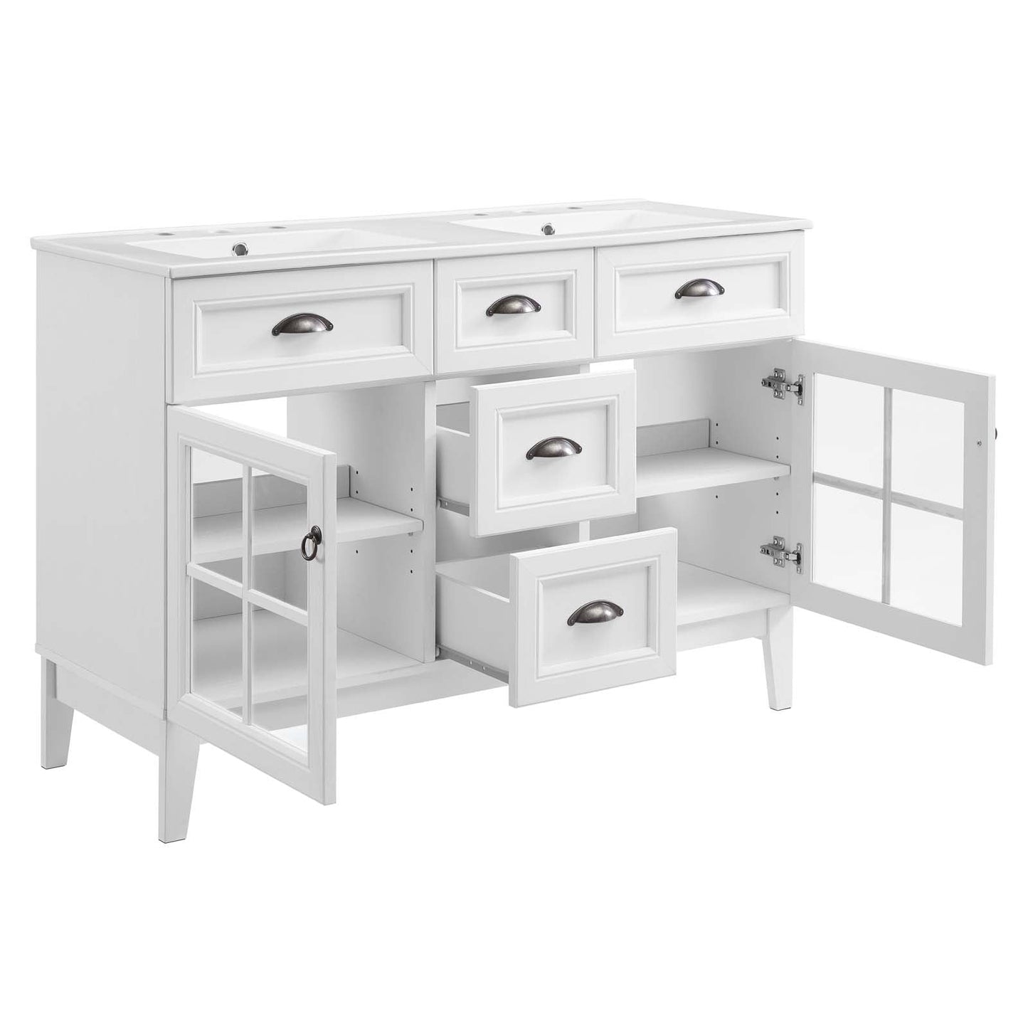 Modway Isle 48" Double Bathroom Vanity Cabinet | Bathroom Accessories | 