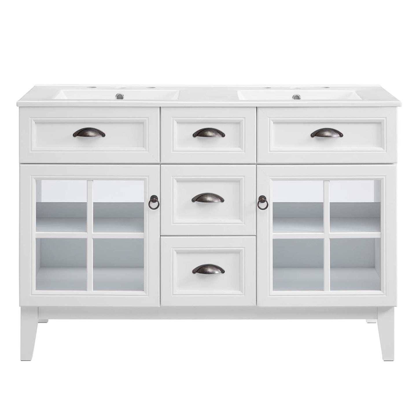 Modway Isle 48" Double Bathroom Vanity Cabinet | Bathroom Accessories | 
