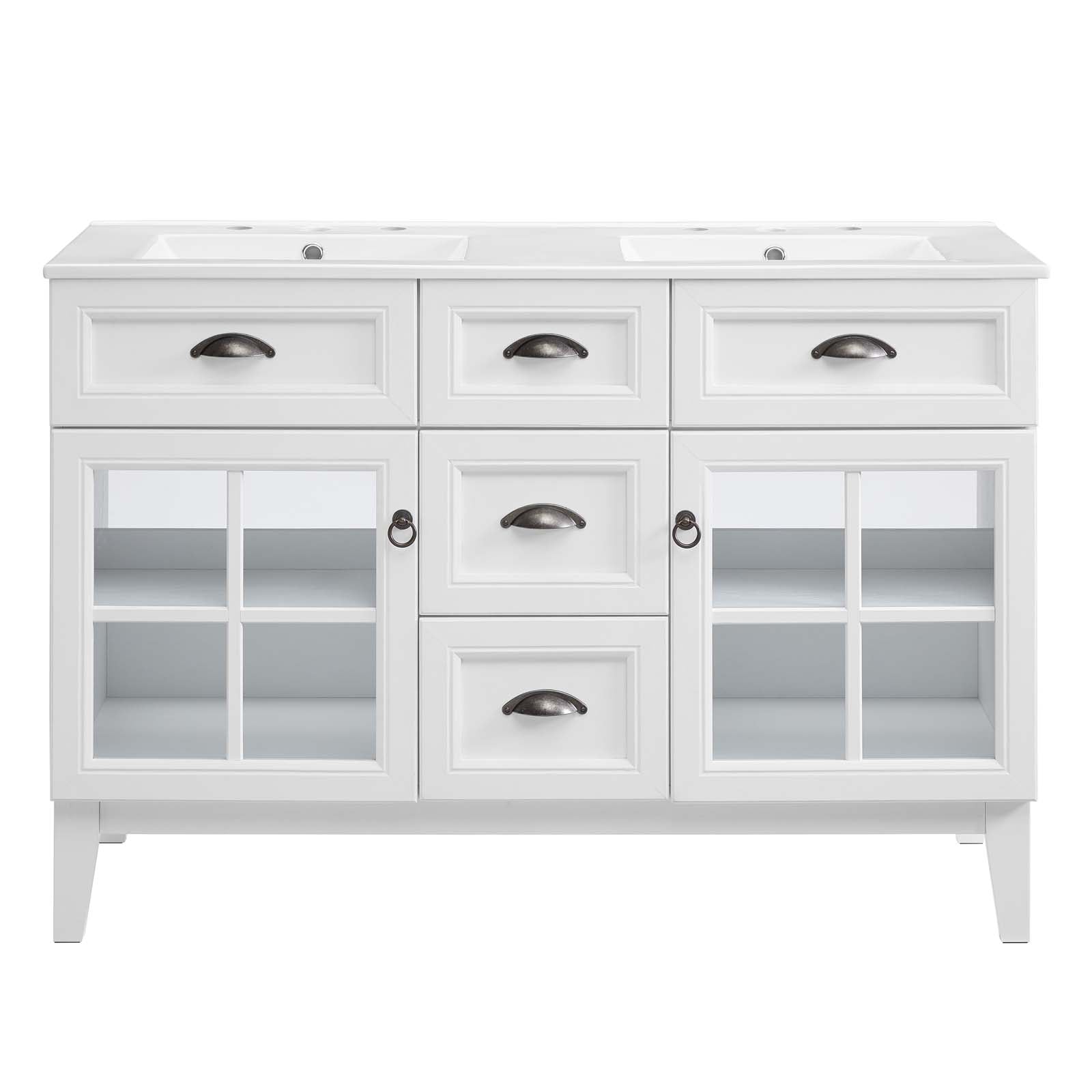Modway Isle 48" Double Bathroom Vanity Cabinet | Bathroom Accessories | 