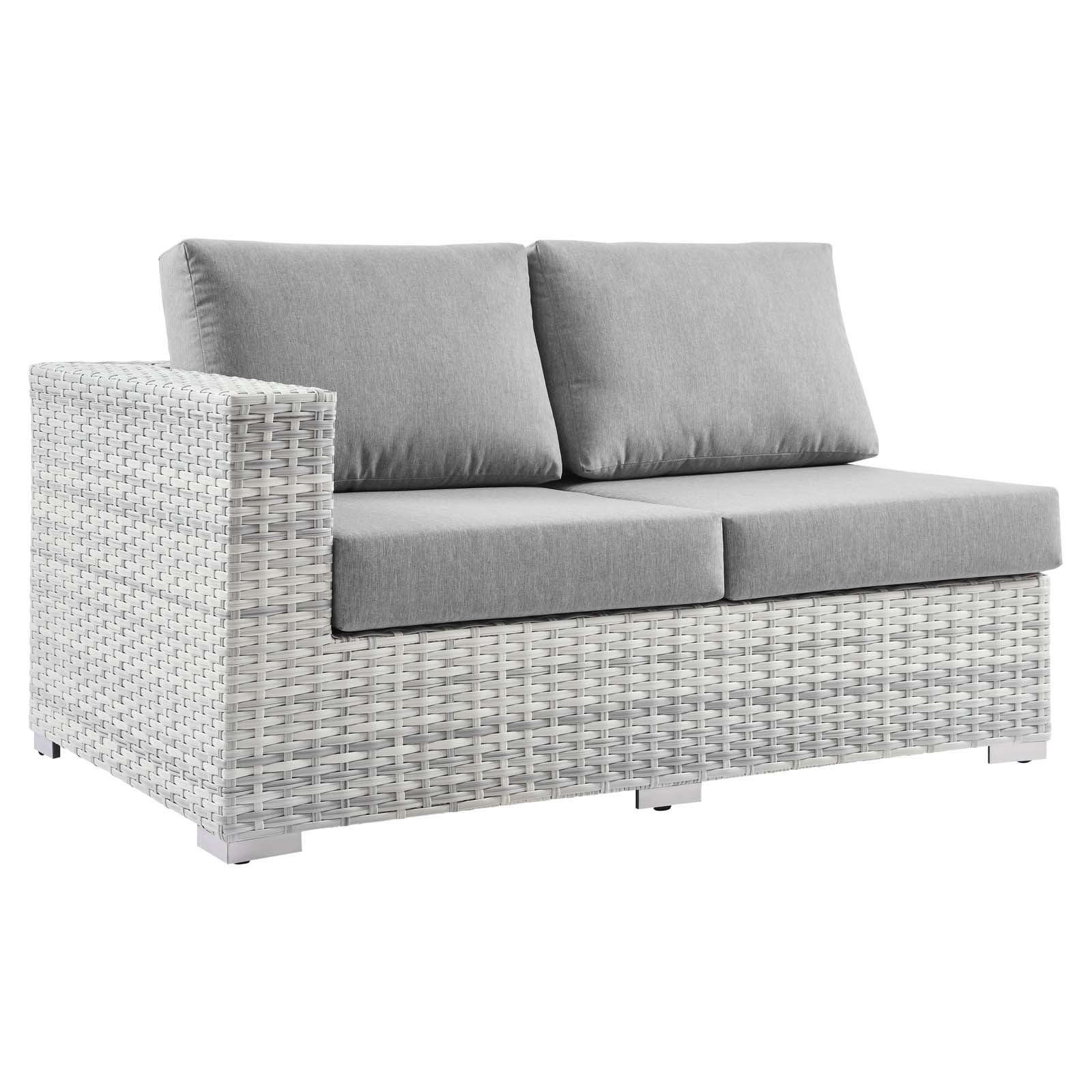 Modway Convene 6-Piece Outdoor Patio Sectional Set | Outdoor Sofas, Loveseats & Sectionals | 
