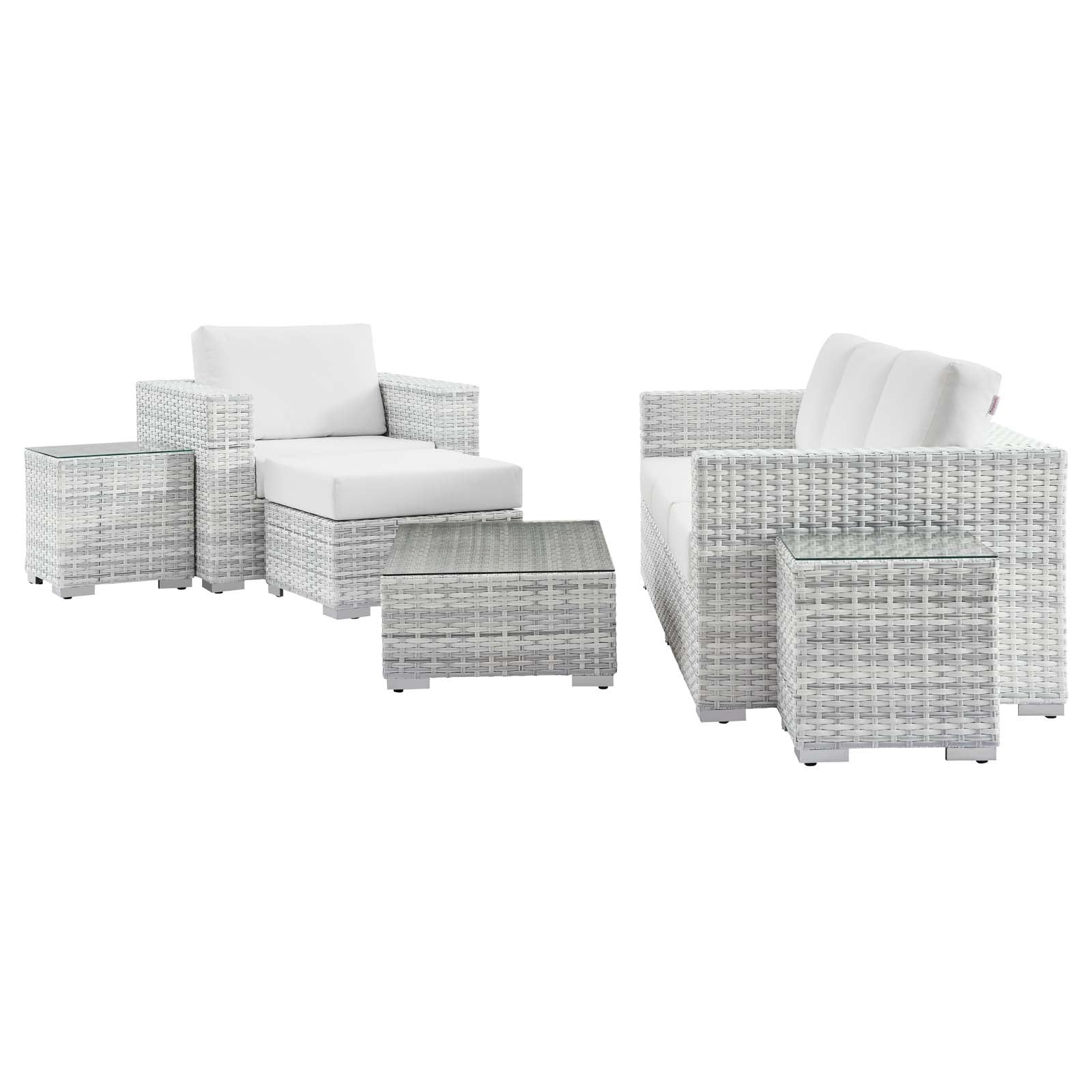 Modway Convene 6-Piece Outdoor Patio Set | Outdoor Sofas, Loveseats & Sectionals | 