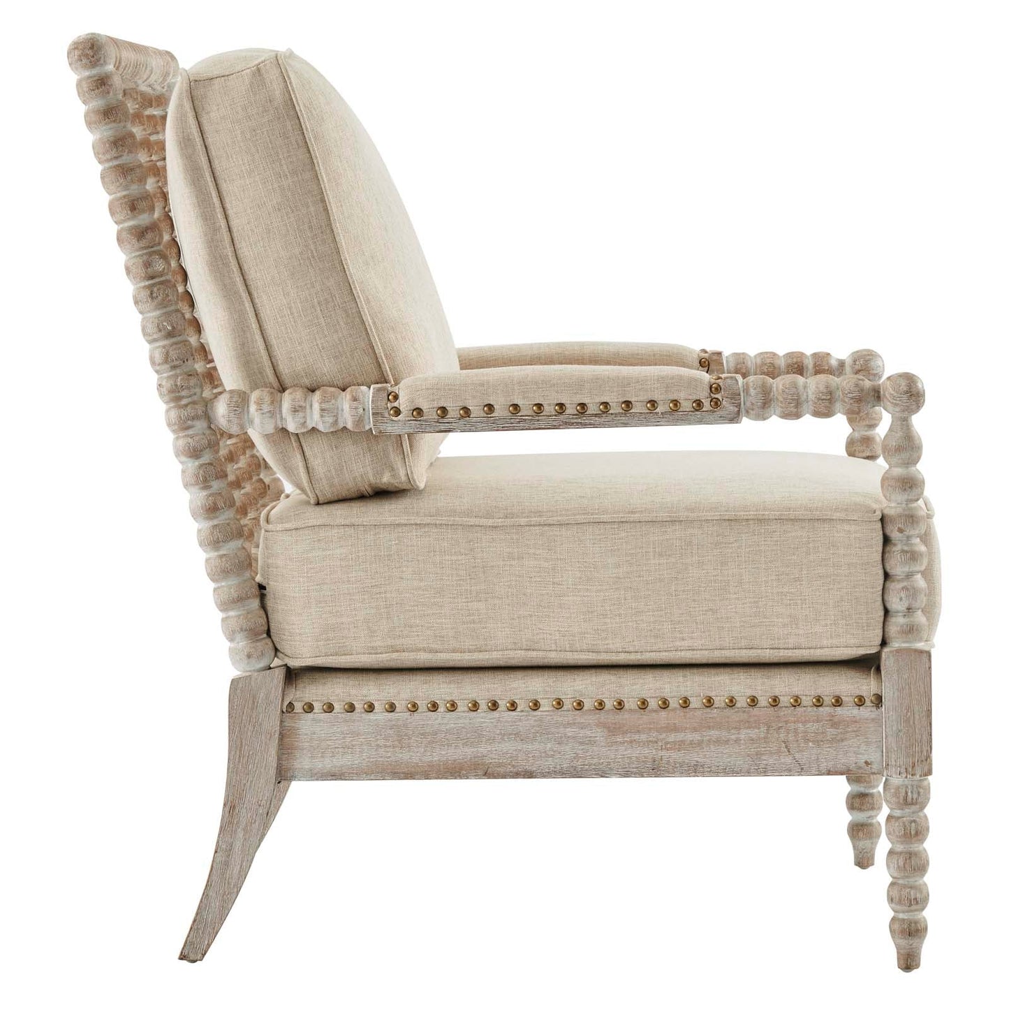 Revel Fabric Upholstered Upholstered Fabric Armchair By Modway - EEI-5452-NAT-BEI | Armchairs |  Modishstore - 2