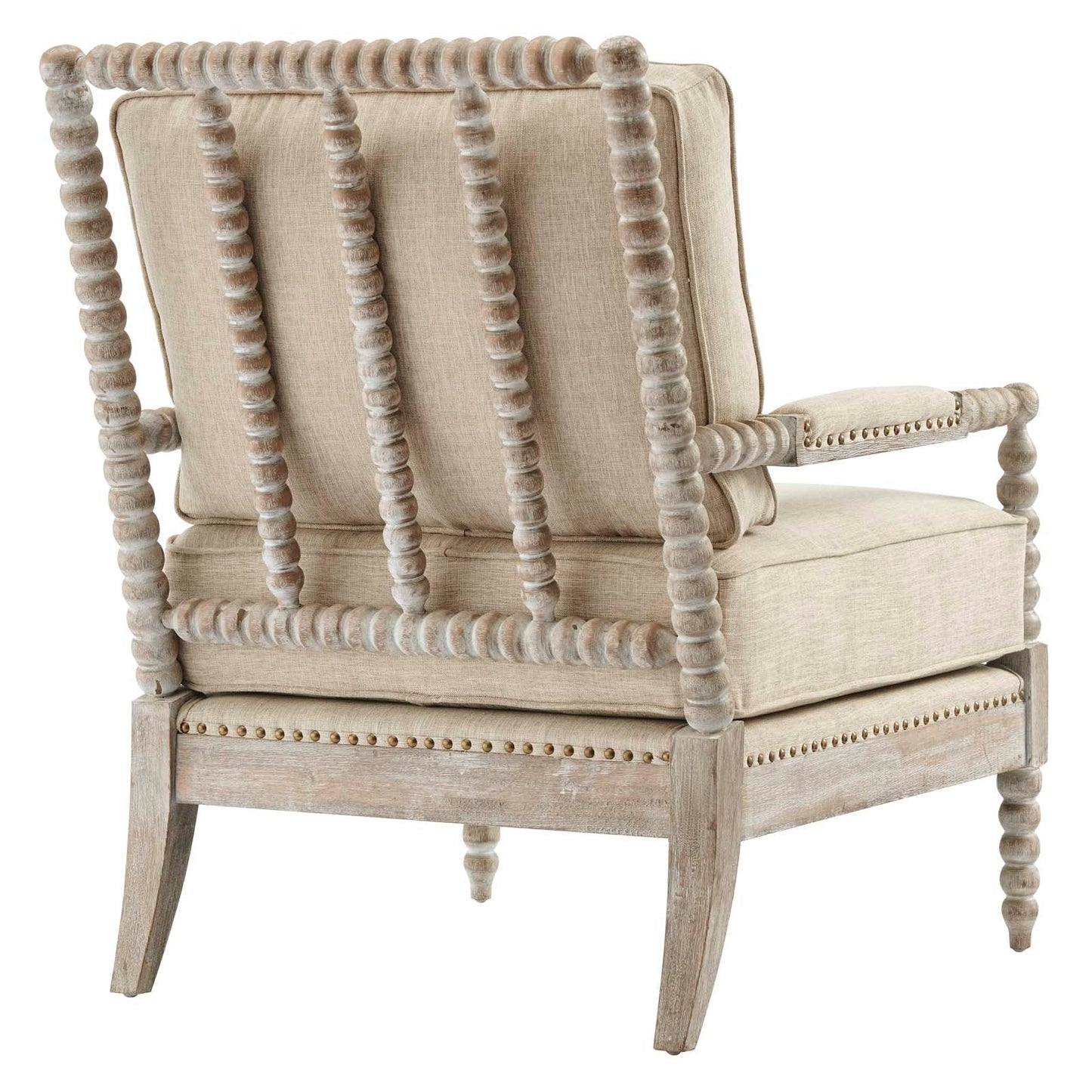 Revel Fabric Upholstered Upholstered Fabric Armchair By Modway - EEI-5452-NAT-BEI | Armchairs |  Modishstore - 3
