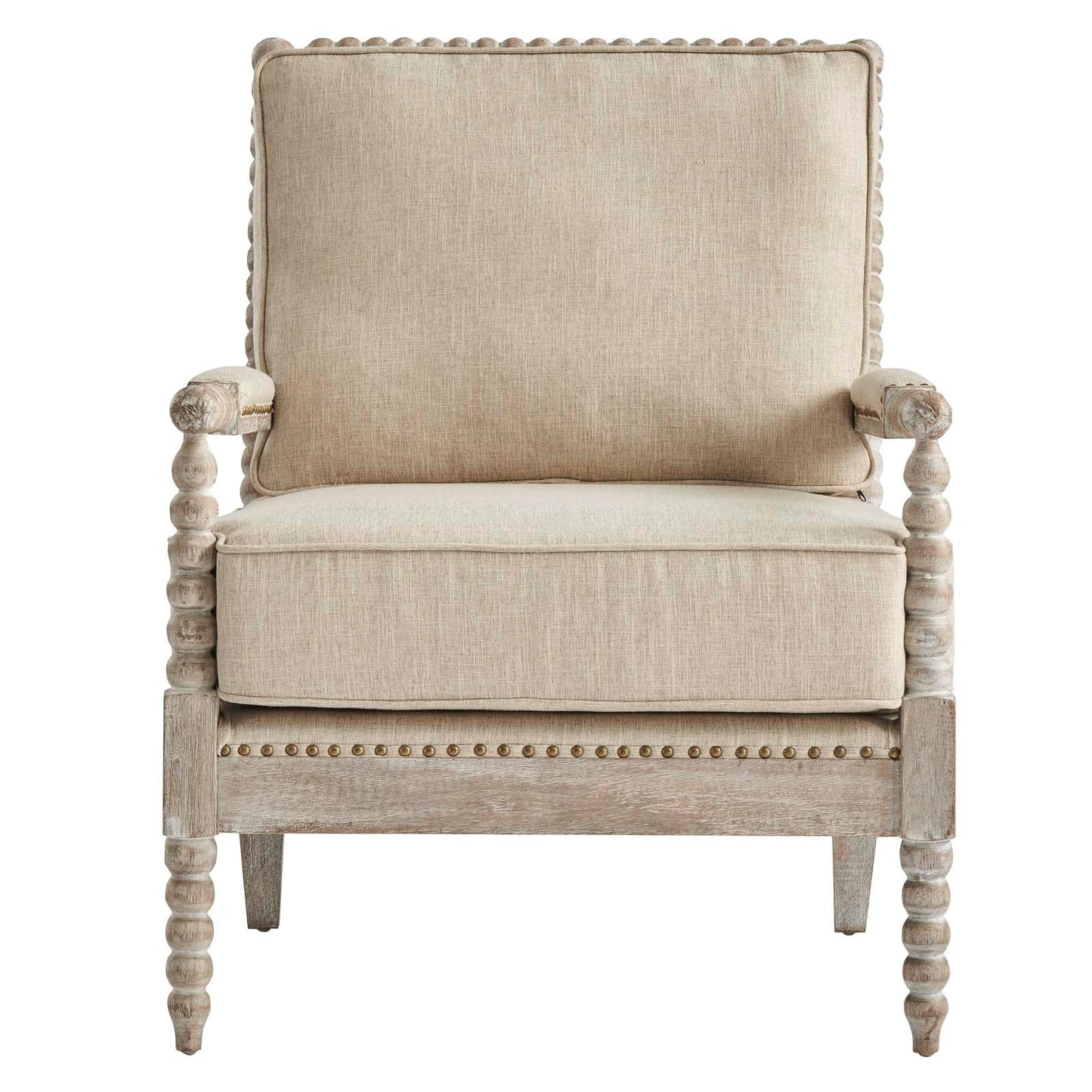 Revel Fabric Upholstered Upholstered Fabric Armchair By Modway - EEI-5452-NAT-BEI | Armchairs |  Modishstore - 6