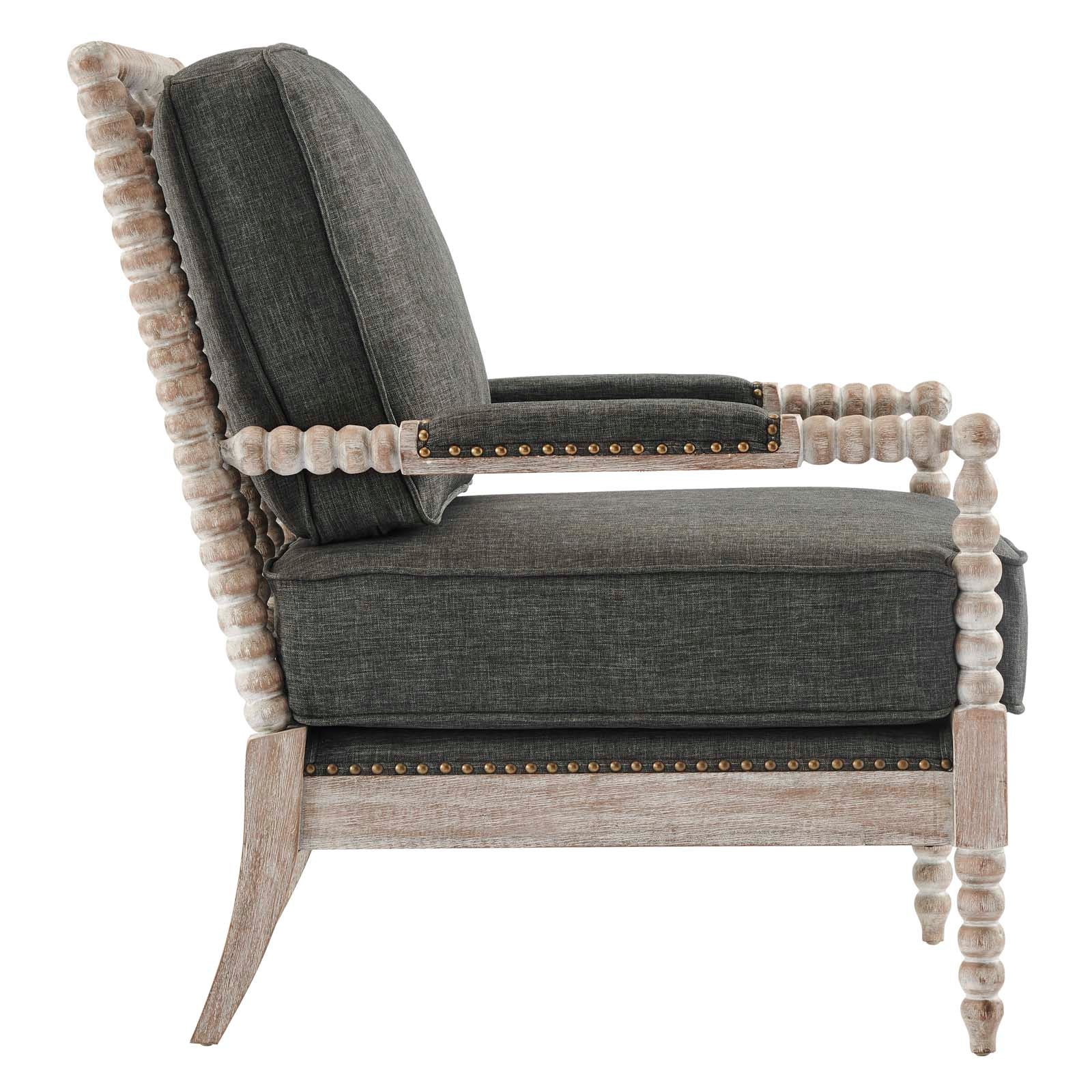 Revel Fabric Upholstered Upholstered Fabric Armchair By Modway - EEI-5452-NAT-BEI | Armchairs |  Modishstore - 10