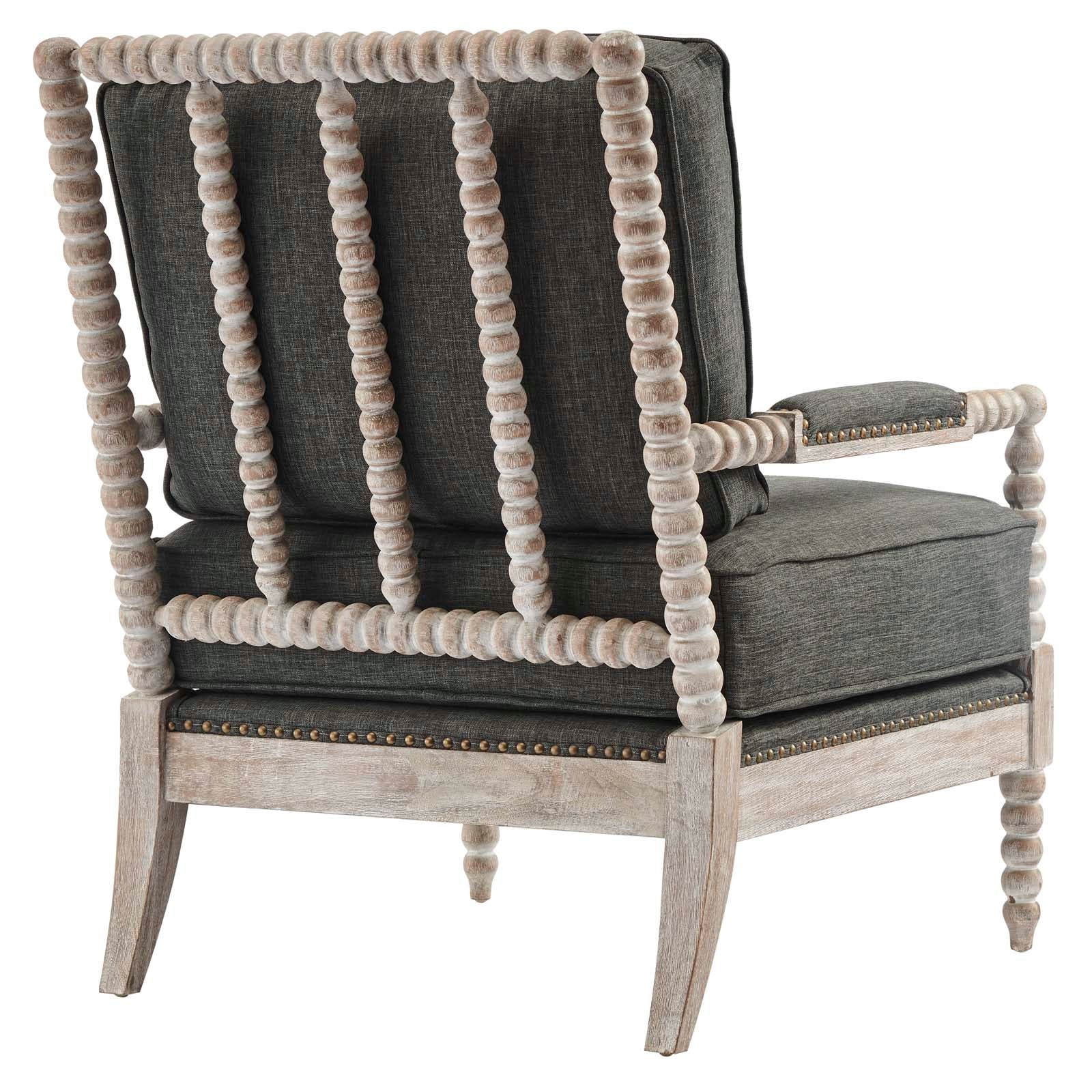 Revel Fabric Upholstered Upholstered Fabric Armchair By Modway - EEI-5452-NAT-BEI | Armchairs |  Modishstore - 11