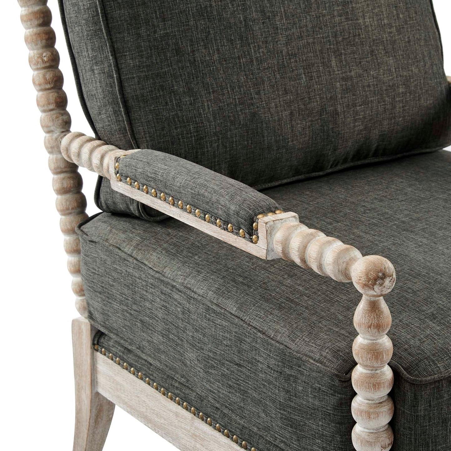 Revel Fabric Upholstered Upholstered Fabric Armchair By Modway - EEI-5452-NAT-BEI | Armchairs |  Modishstore - 13