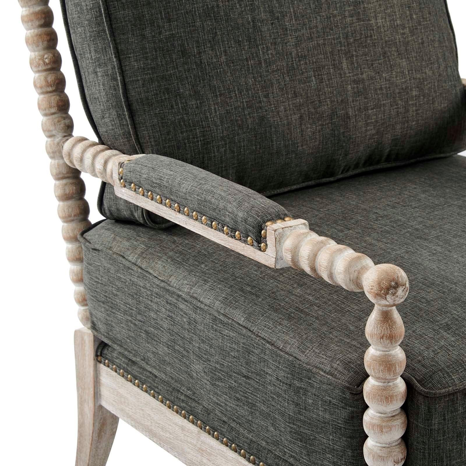 Revel Fabric Upholstered Upholstered Fabric Armchair By Modway - EEI-5452-NAT-BEI | Armchairs |  Modishstore - 13