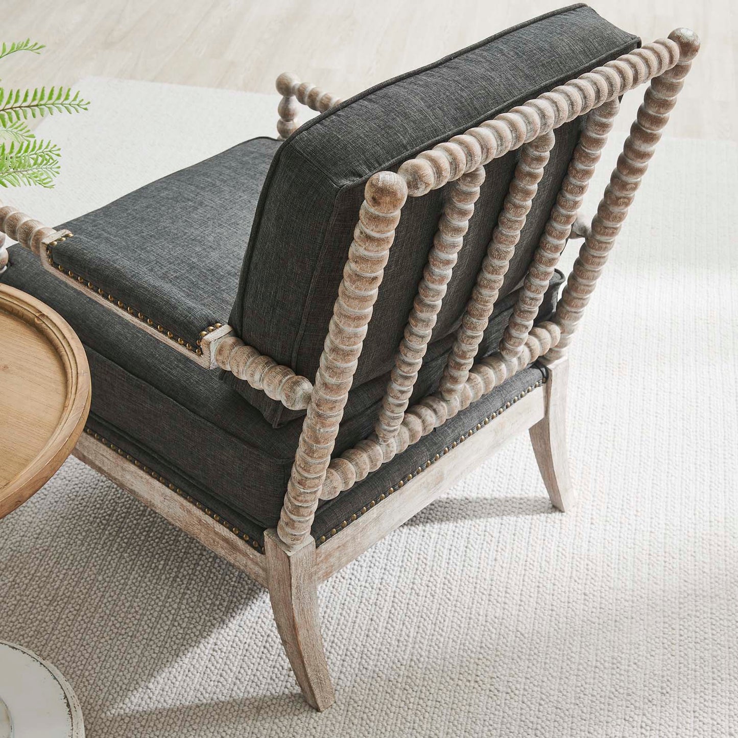 Revel Fabric Upholstered Upholstered Fabric Armchair By Modway - EEI-5452-NAT-BEI | Armchairs |  Modishstore - 15