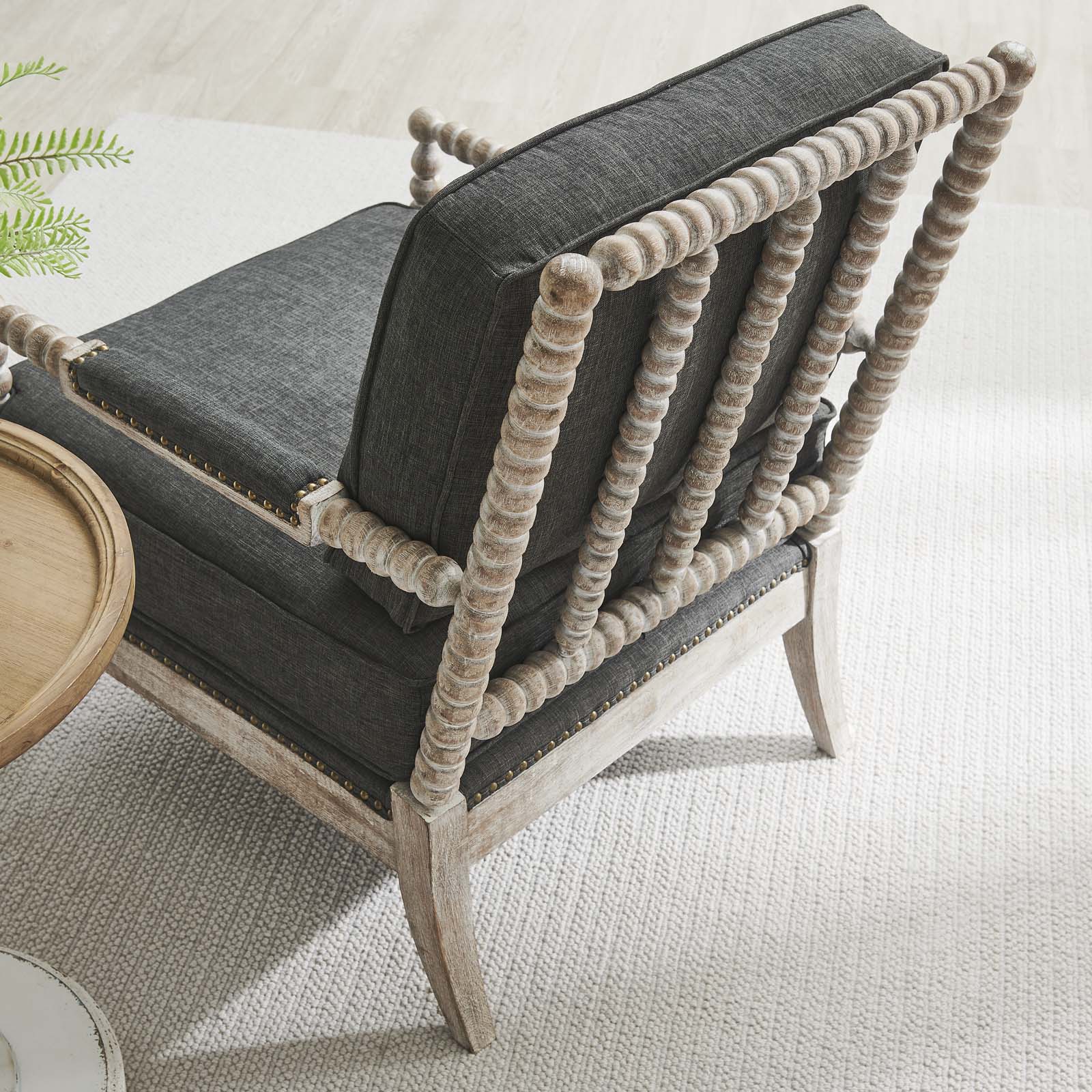 Revel Fabric Upholstered Upholstered Fabric Armchair By Modway - EEI-5452-NAT-BEI | Armchairs |  Modishstore - 15