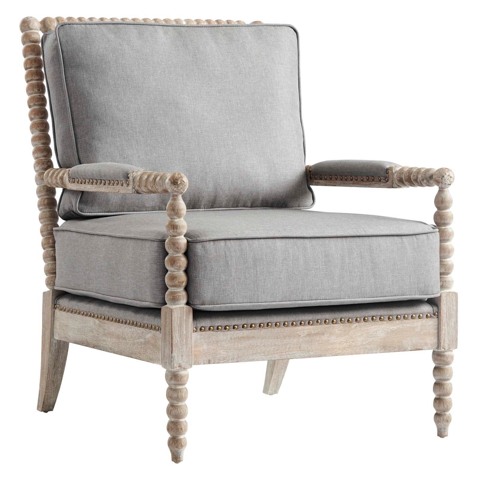 Revel Fabric Upholstered Upholstered Fabric Armchair By Modway - EEI-5452-NAT-BEI | Armchairs |  Modishstore - 17